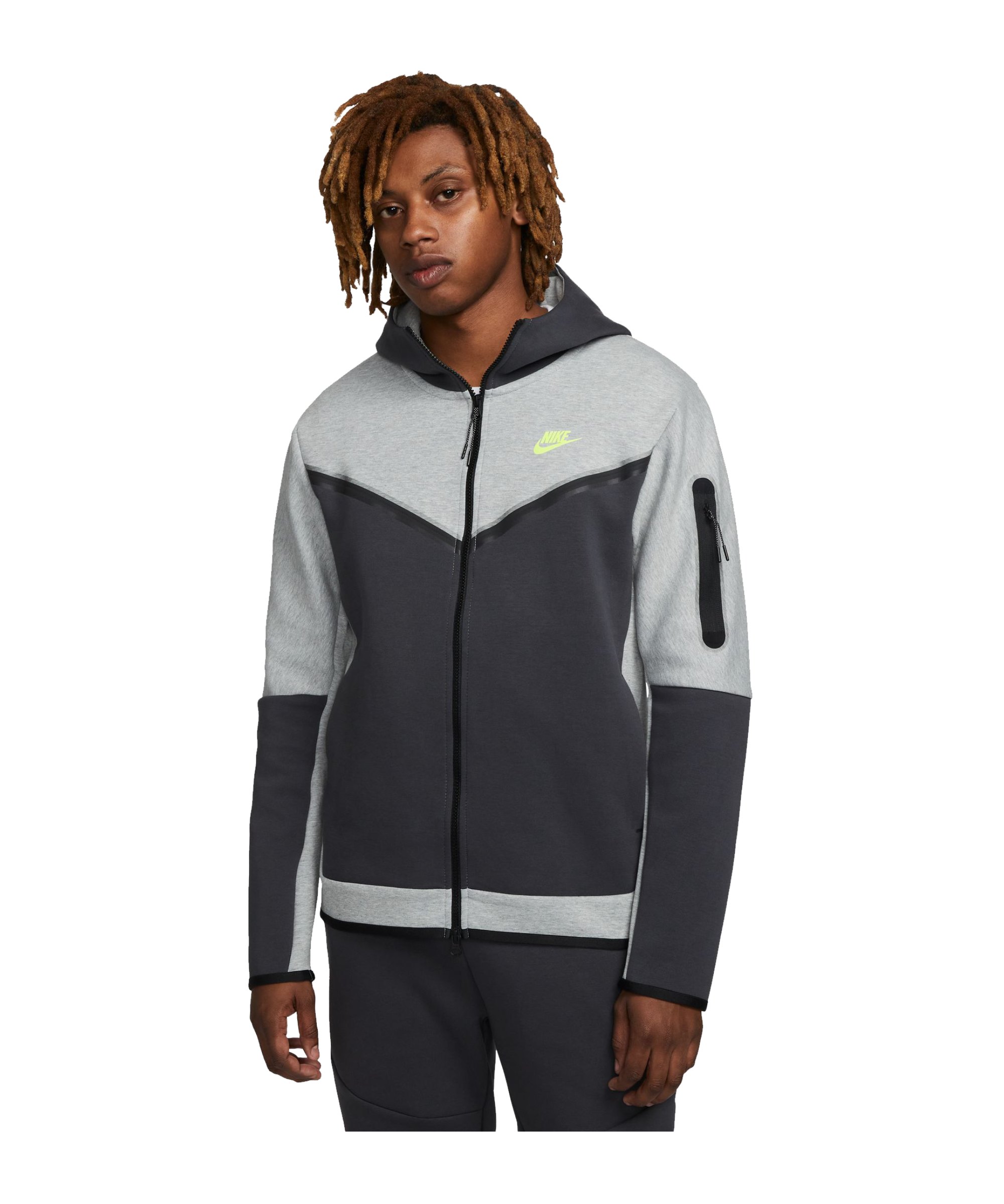 Nike Tech Fleece Kapuzenjacke Grau F063 - grau