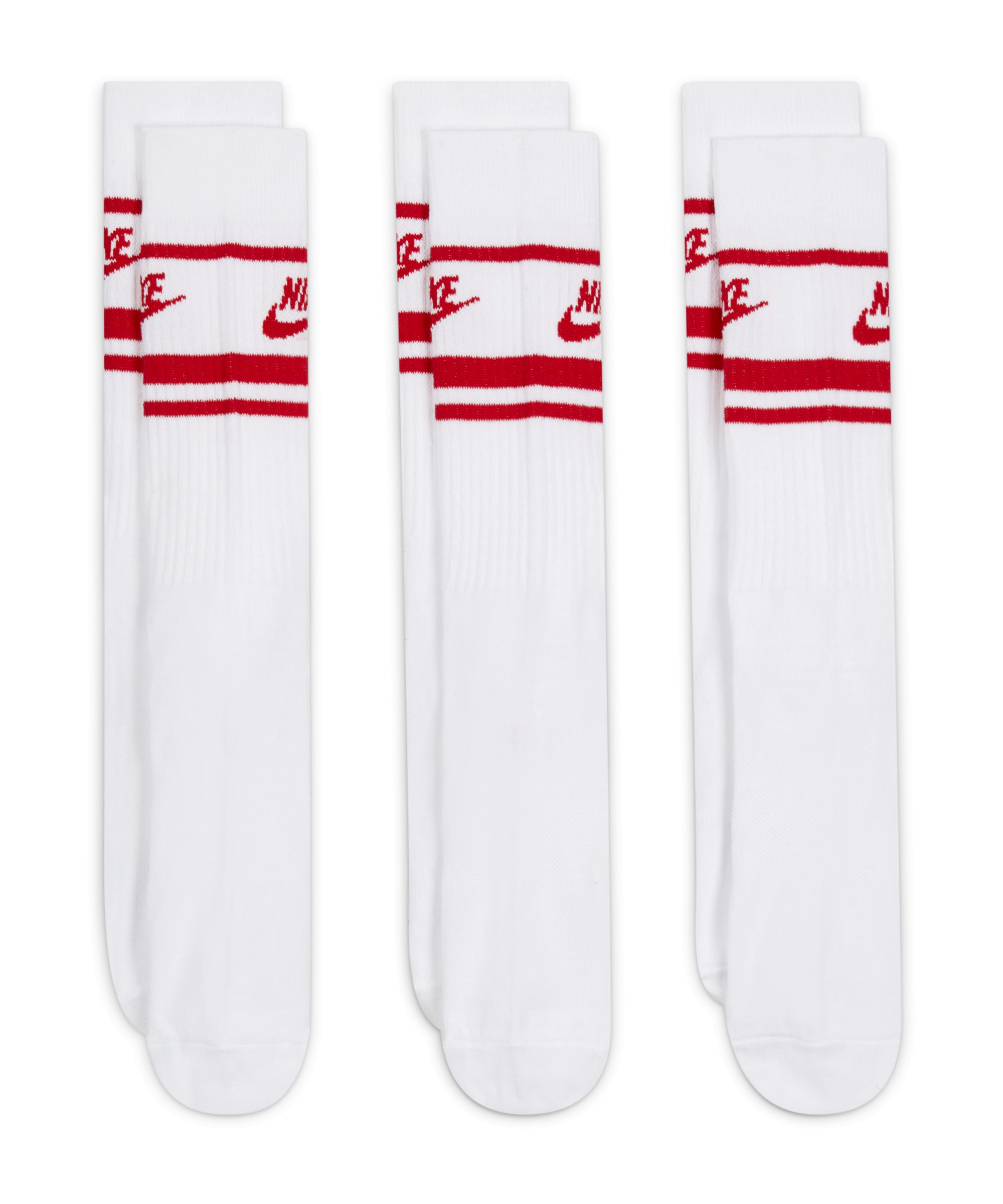 Nike Essential Crew Stripe Socken 3er Pack F102 - weiss