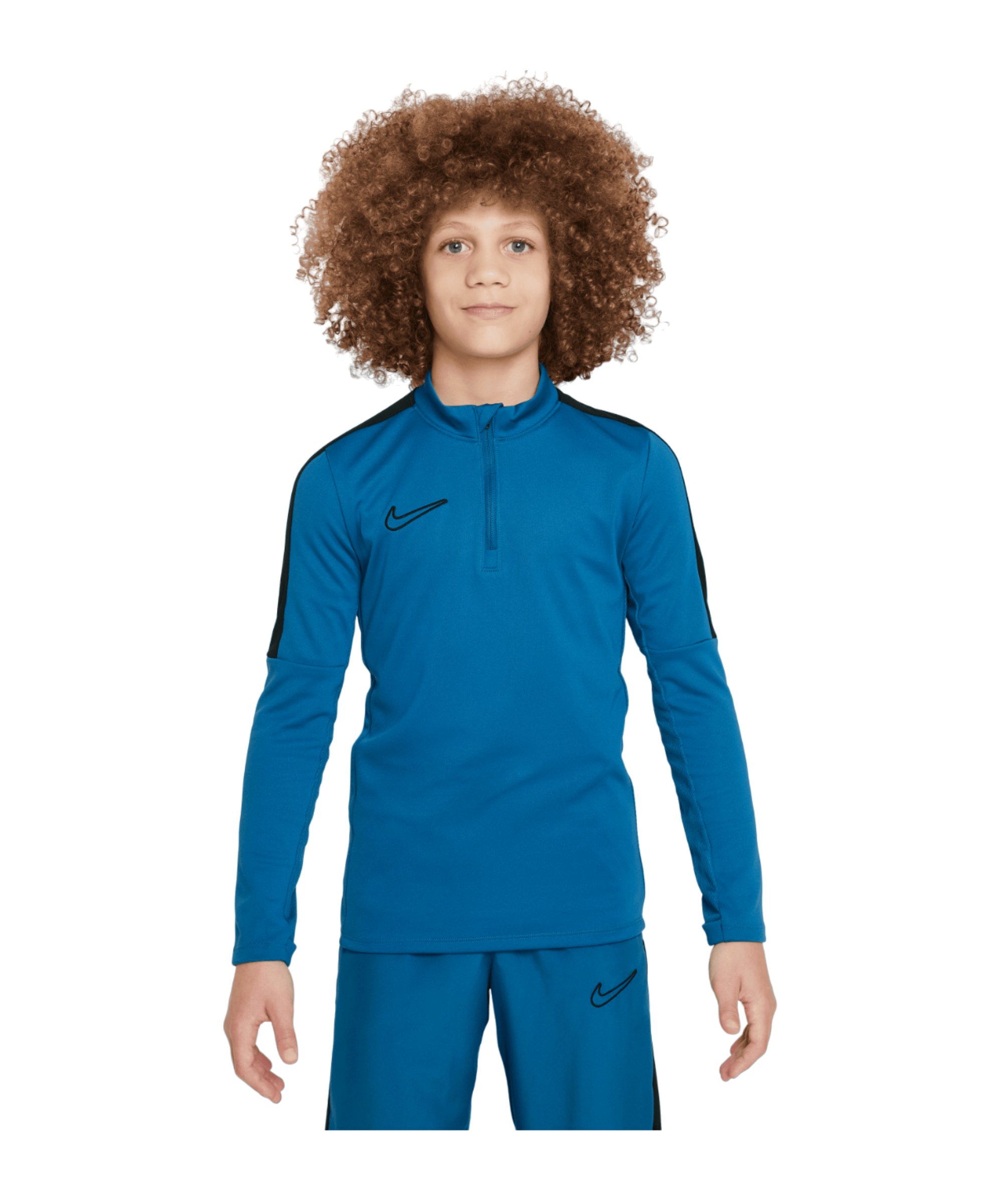 Nike Academy 23 Sweatshirt Kids Blau Schwarz F457 - blau