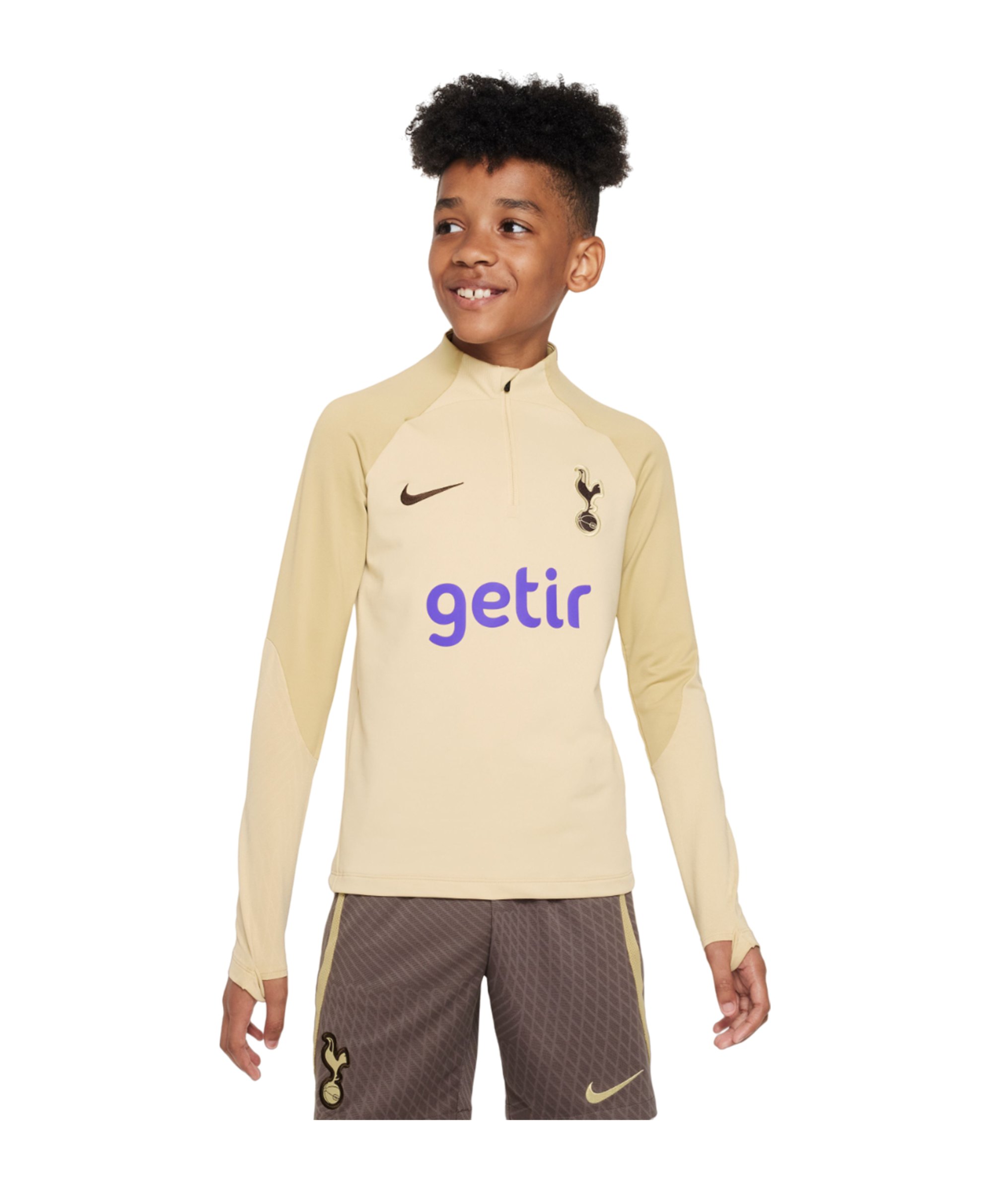 Nike Tottenham Hotspur Drill Top Kids Gelb Braun F784 - gold