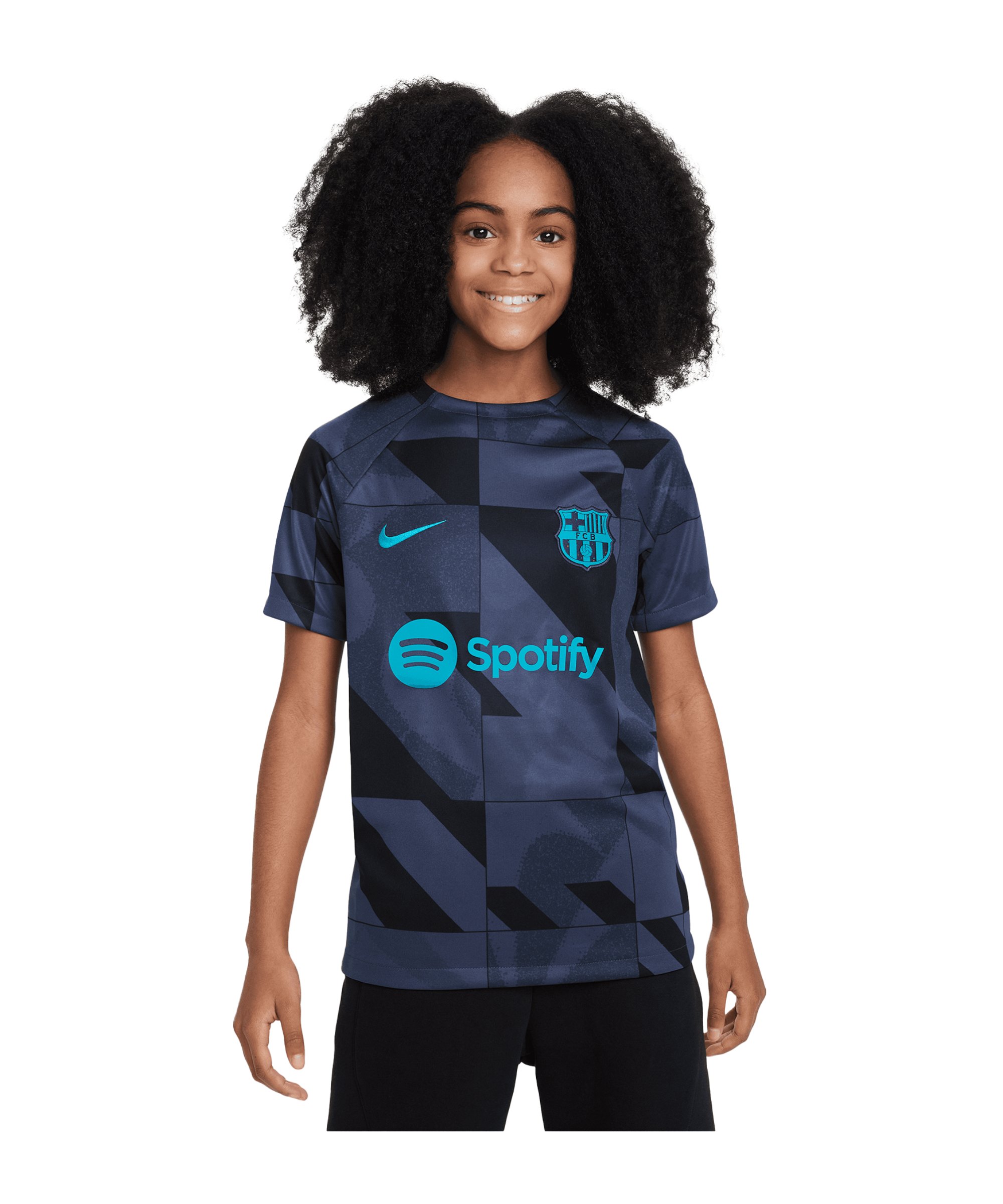 Nike FC Barcelona Trainingsshirt Kids Blau F438 - blau