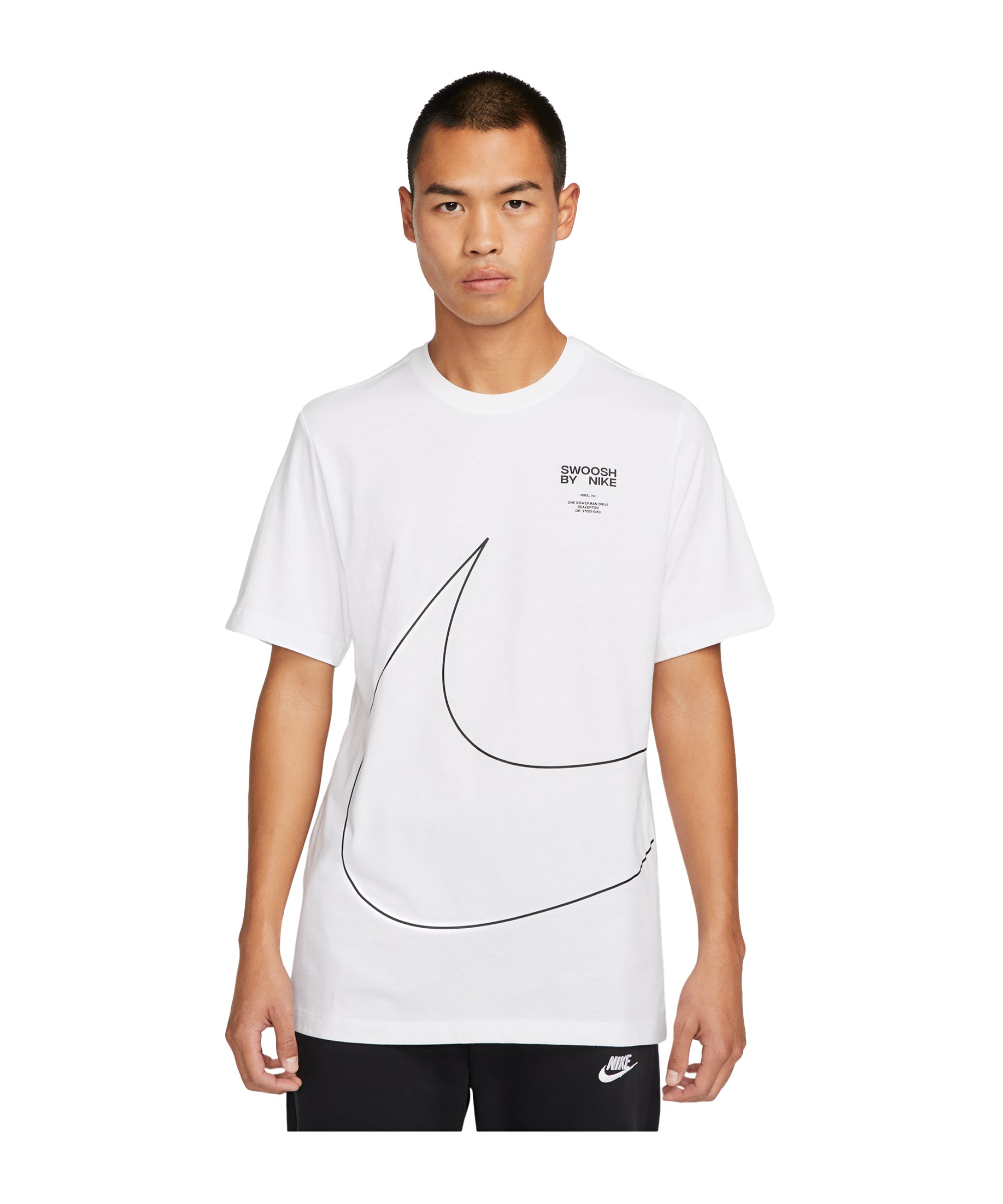 Nike Sportswear Swoosh T-Shirt Weiss F100 - weiss