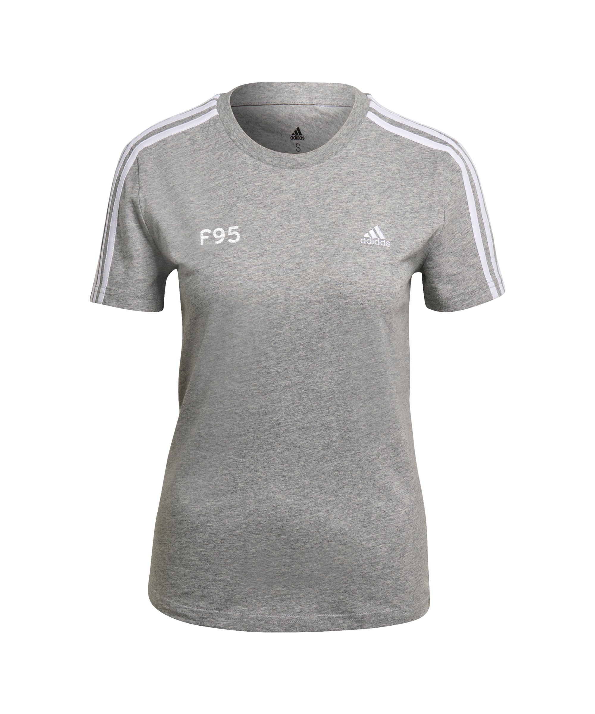 adidas Fortuna Düsseldorf Freizeit T-Shirt Damen Grau - grau