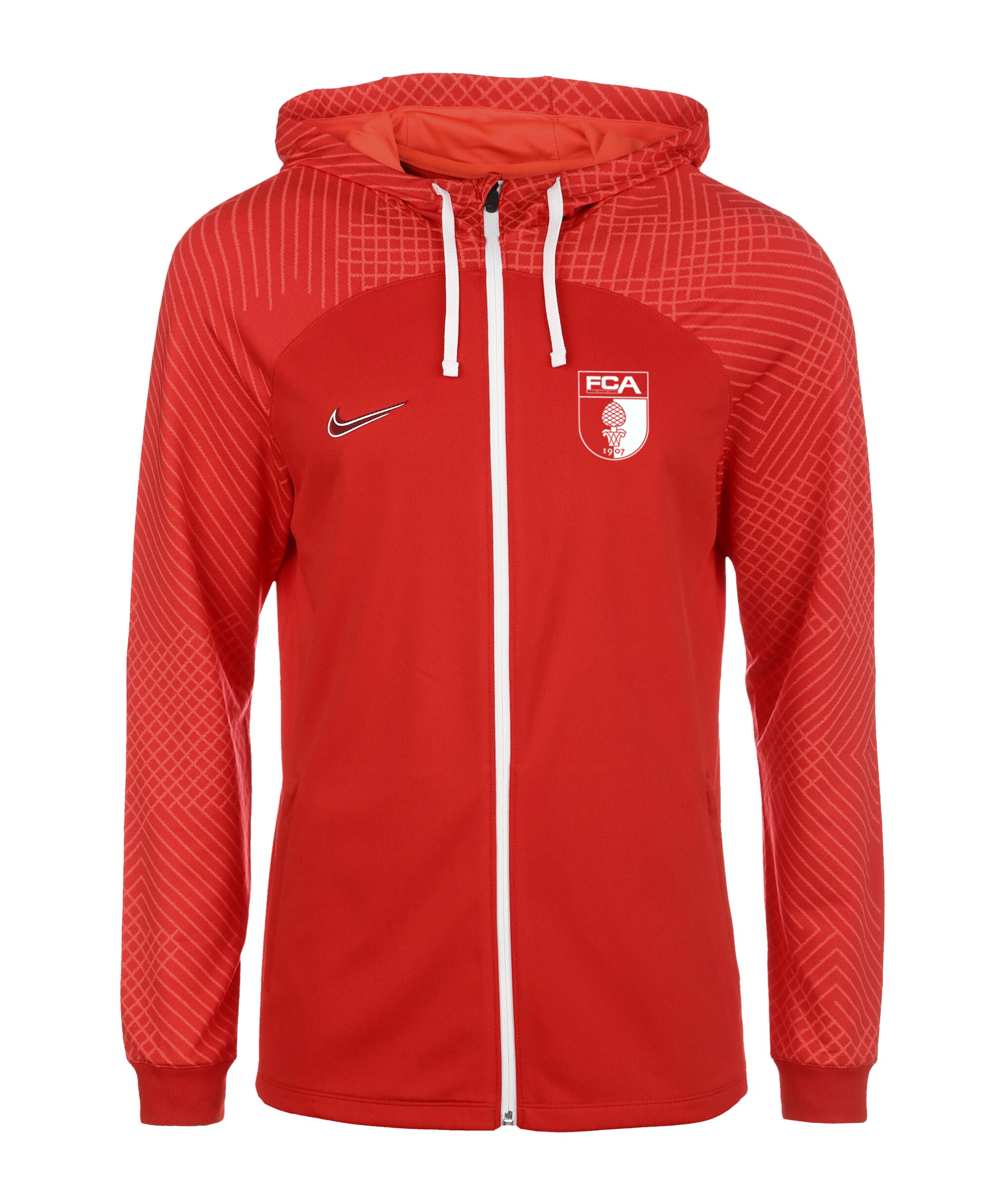 Nike FC Augsburg Trainingsjacke Rot F657 - rot
