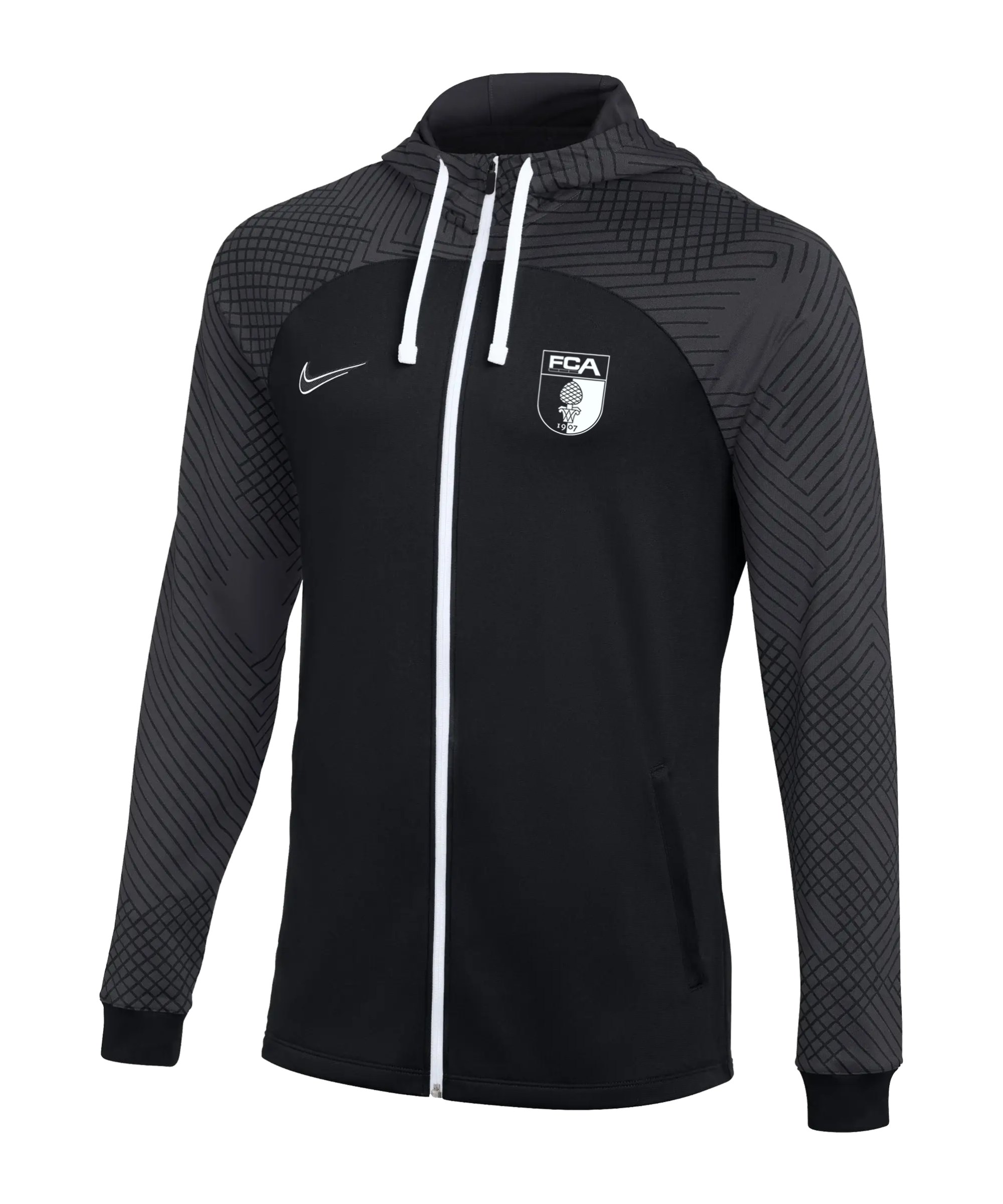 Nike FC Augsburg Trainingsjacke Schwarz F011 - schwarz