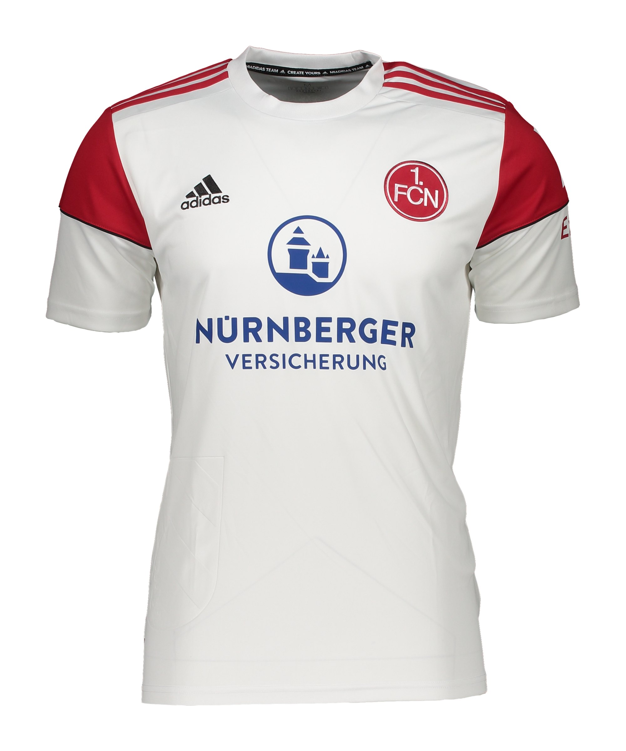 adidas 1. FC Nürnberg Trikot Away 2022/2023 Weiss - weiss