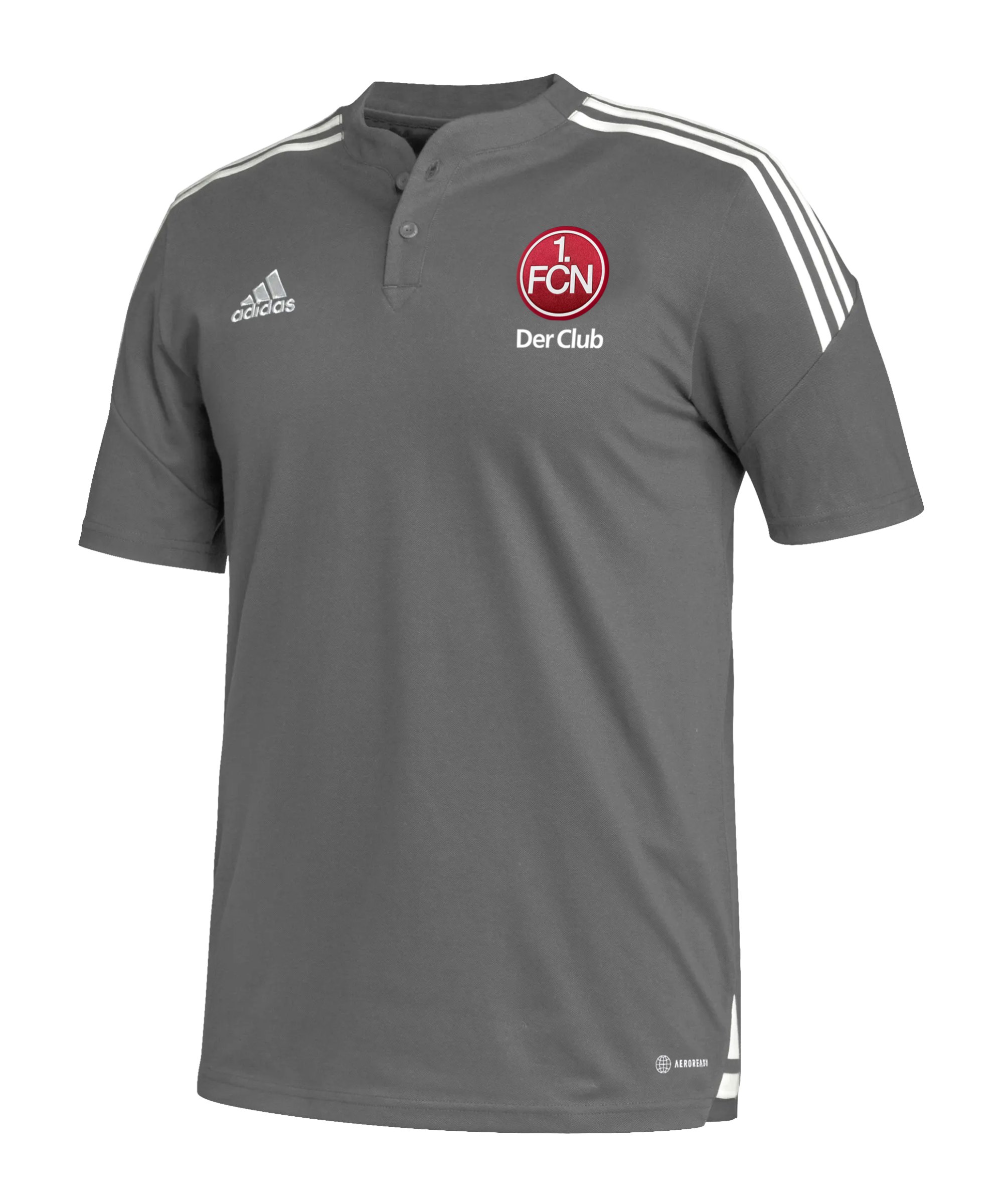 adidas 1. FC Nürnberg Poloshirt Grau - grau
