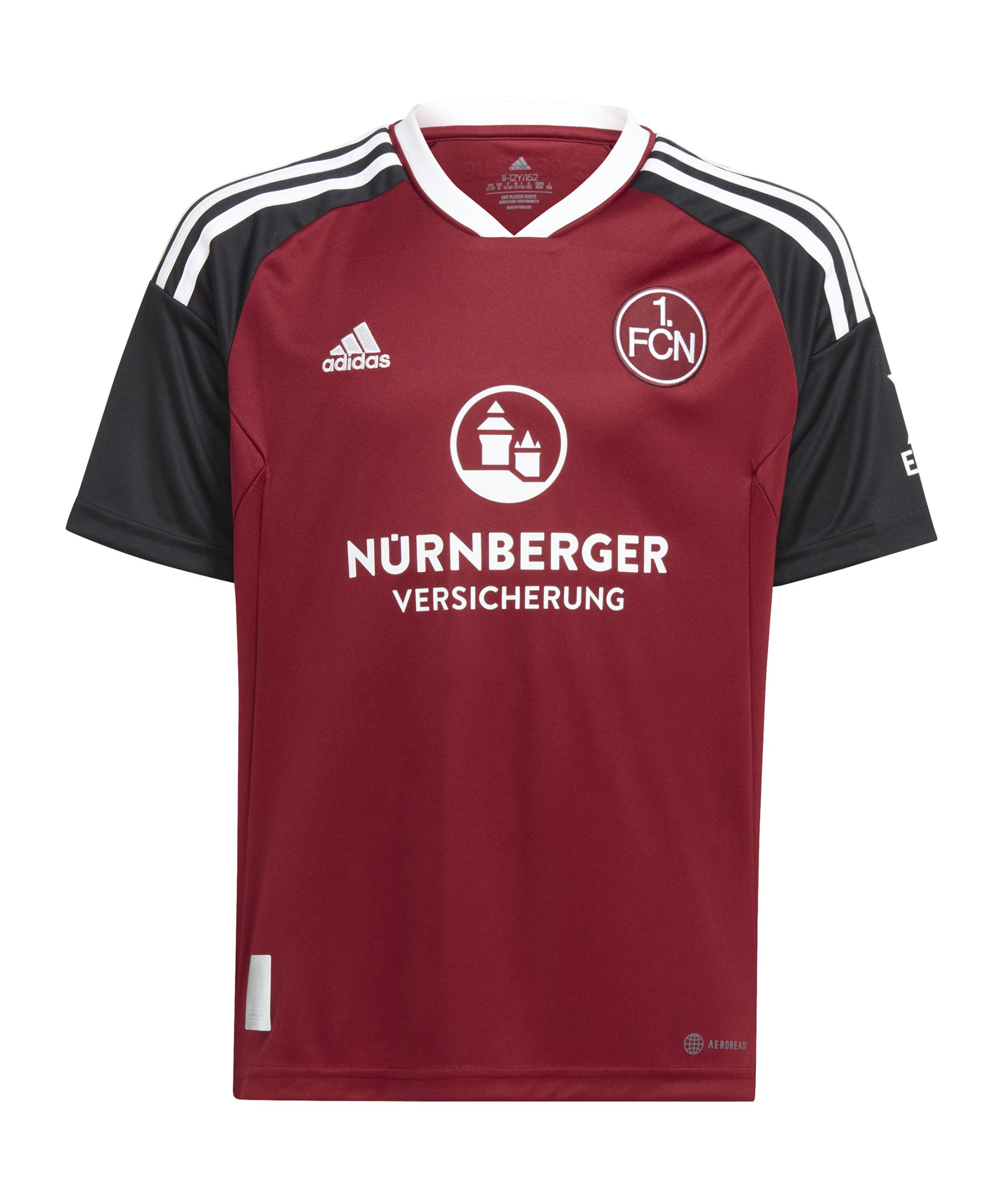 adidas 1. FC Nürnberg Trikot Home 2022/2023 Kids Schwarz - schwarz