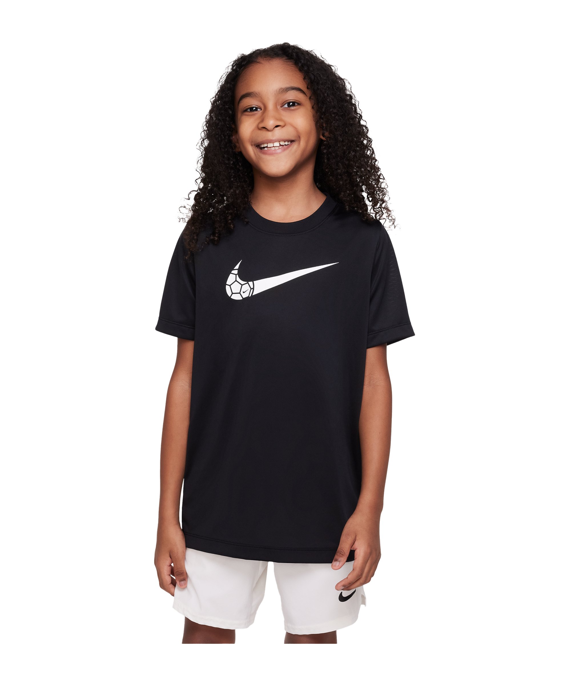 Nike Training T-Shirt Kids Schwarz F010 - schwarz