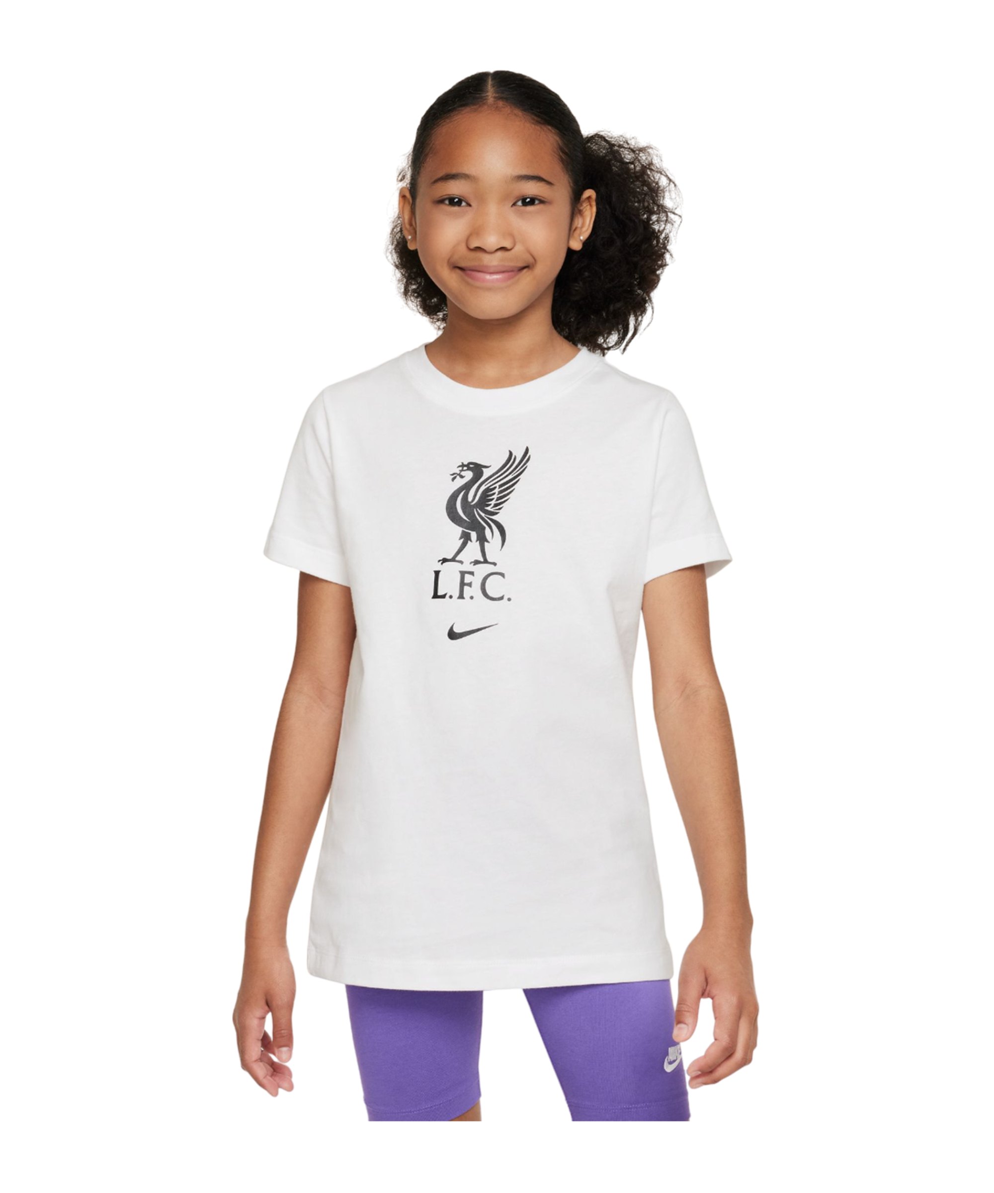 Nike FC Liverpool Crest T-Shirt Kids Weiss F100 - weiss