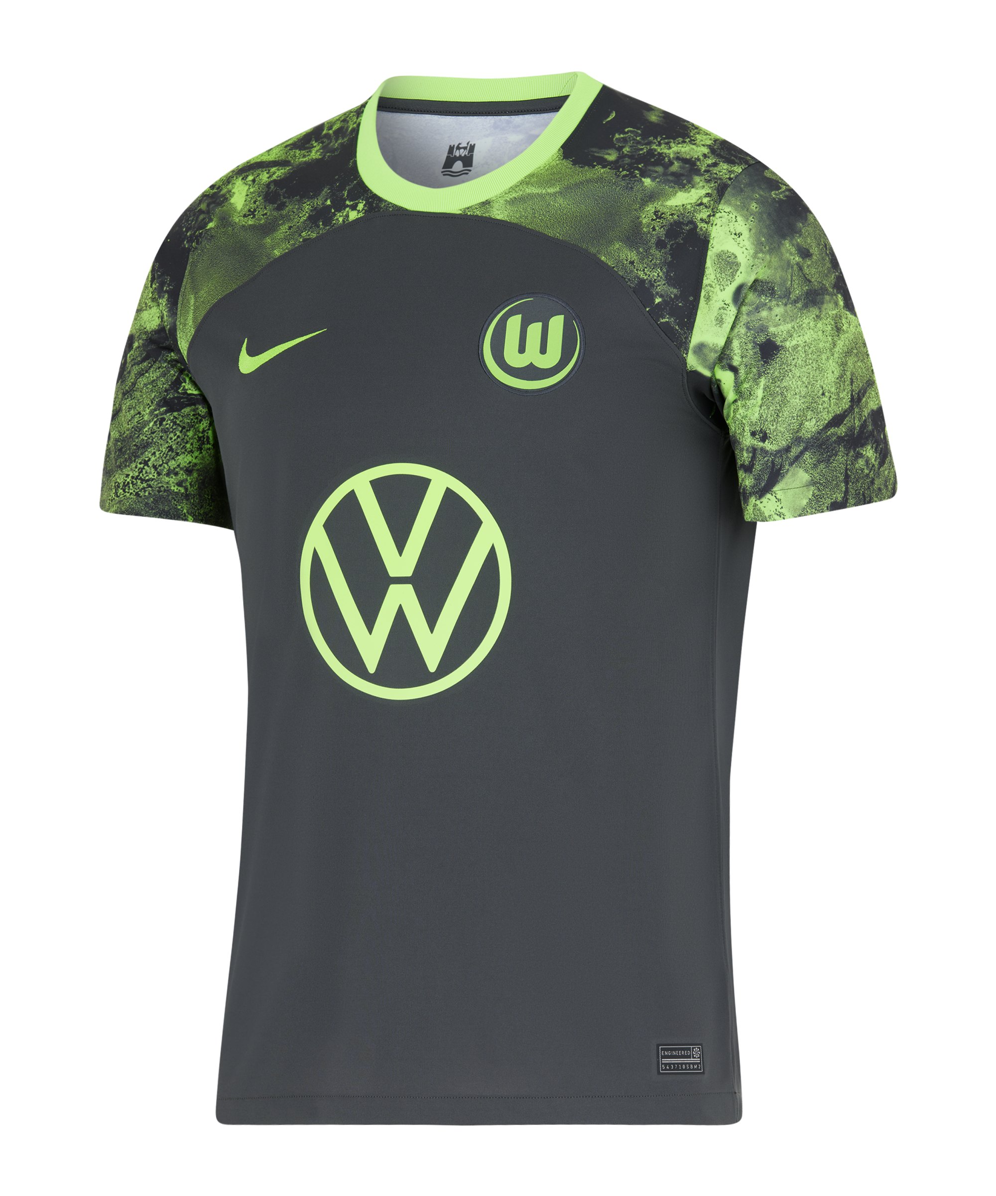 Nike VfL Wolfsburg Trikot Away 2023/2024 Grau F060 - gruen