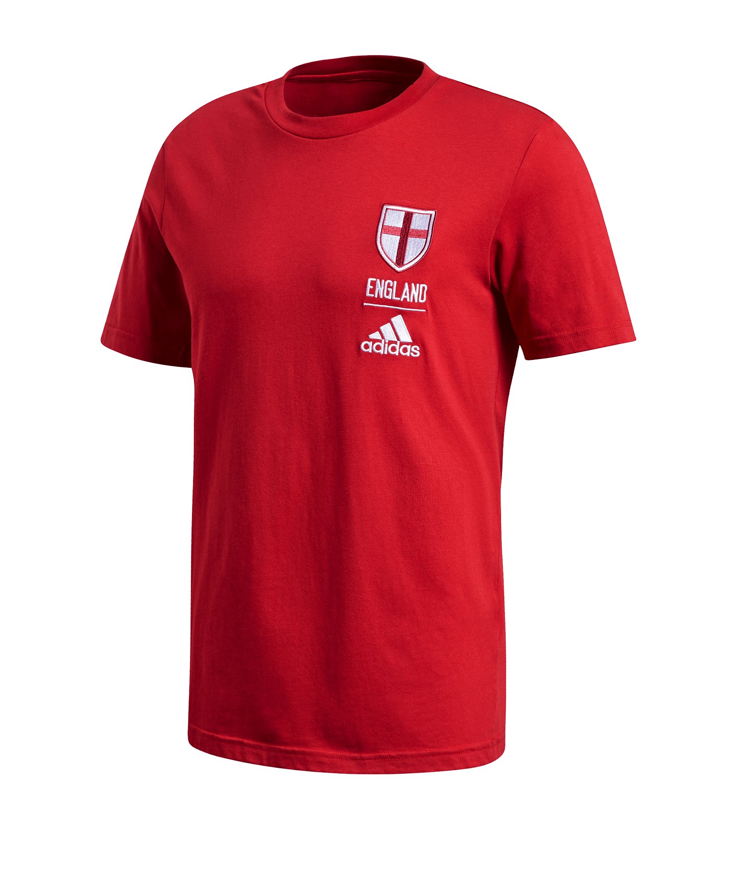 adidas England T-Shirt Rot Weiss - rot