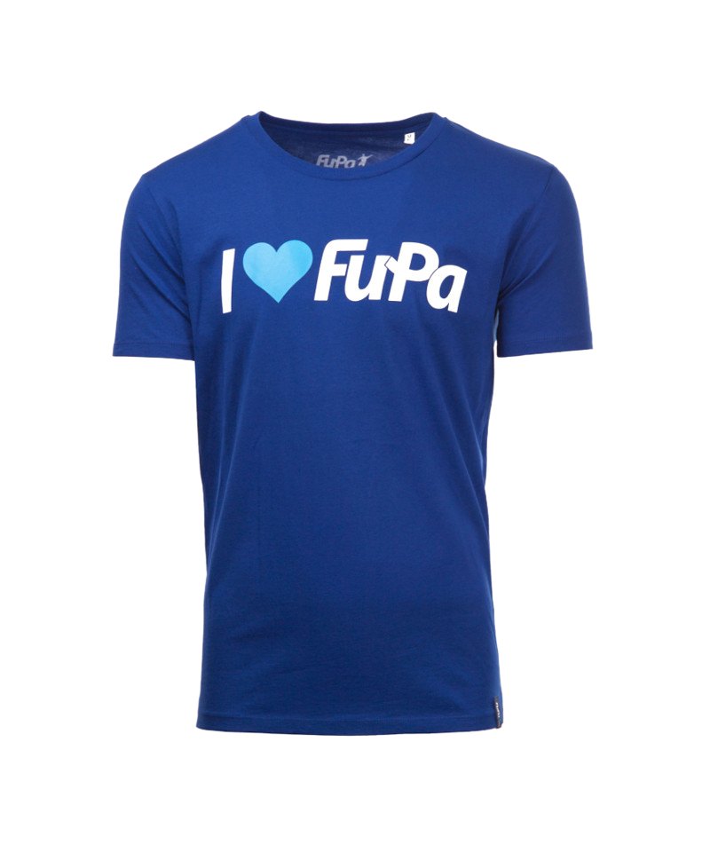 FuPa Shirt I love FuPa Royal Blau - blau