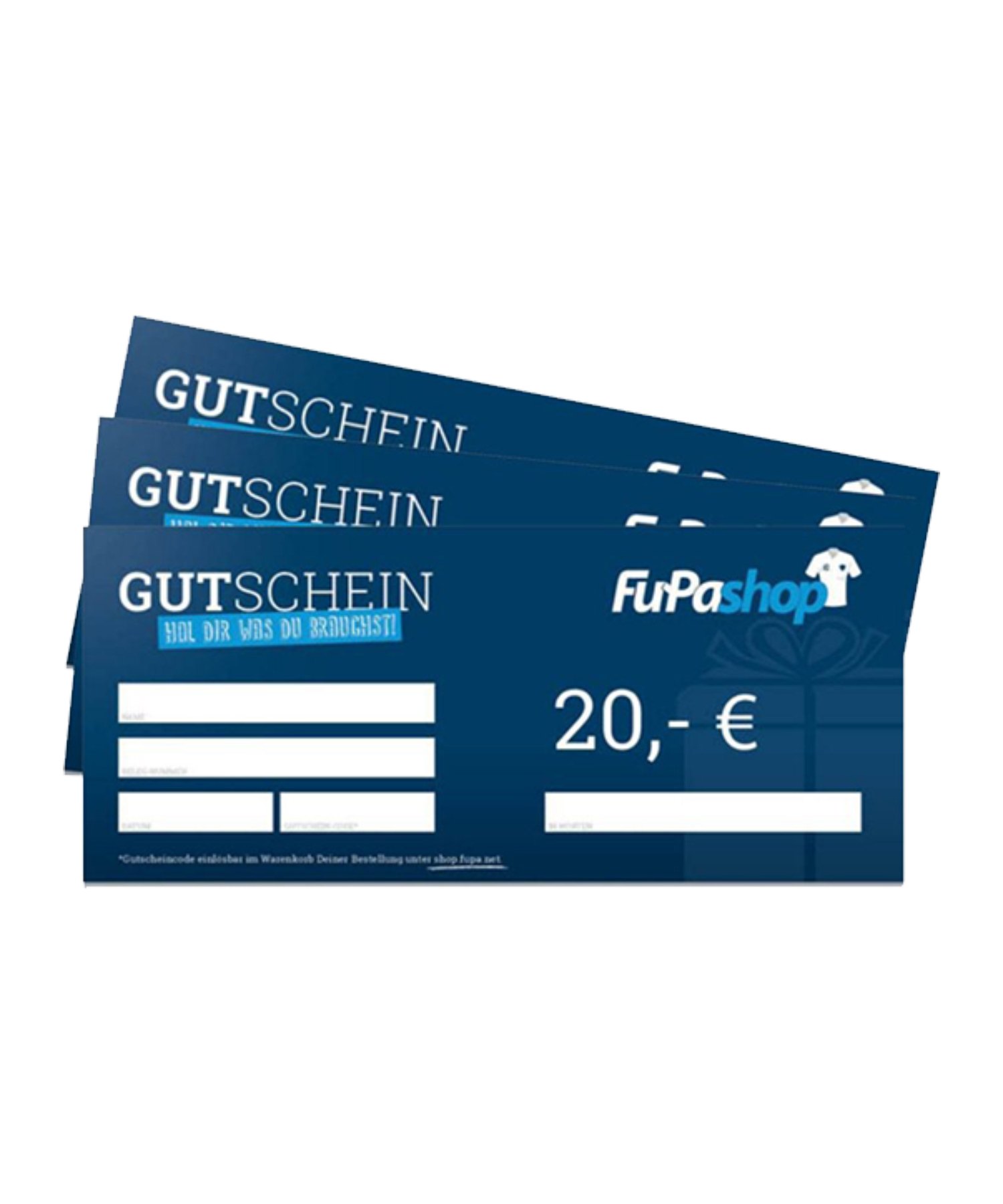 20€ Gutschein - blau