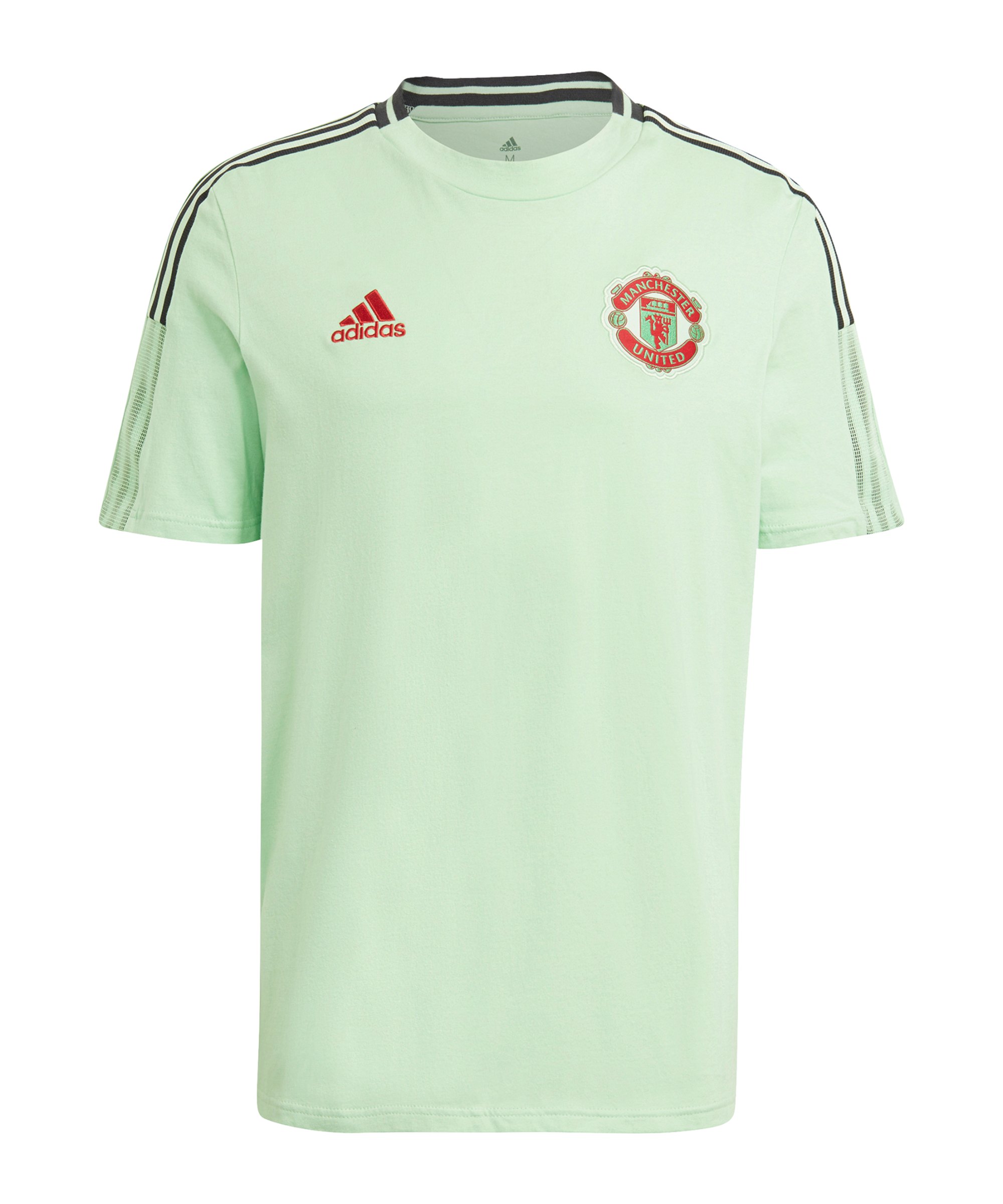 adidas Manchester United T-Shirt Hellgrün - gruen