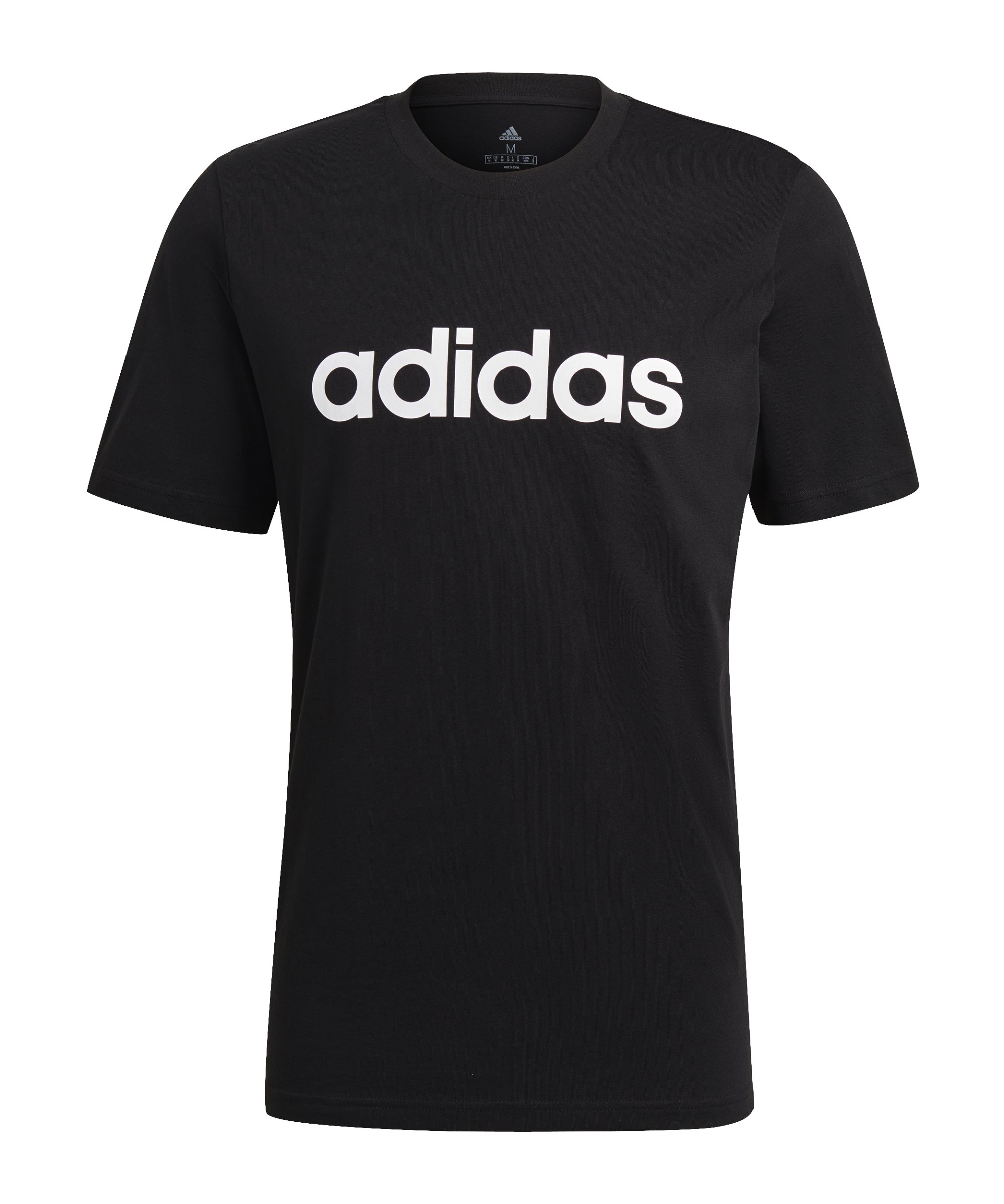 adidas Essentials T-Shirt Schwarz Weiss - schwarz