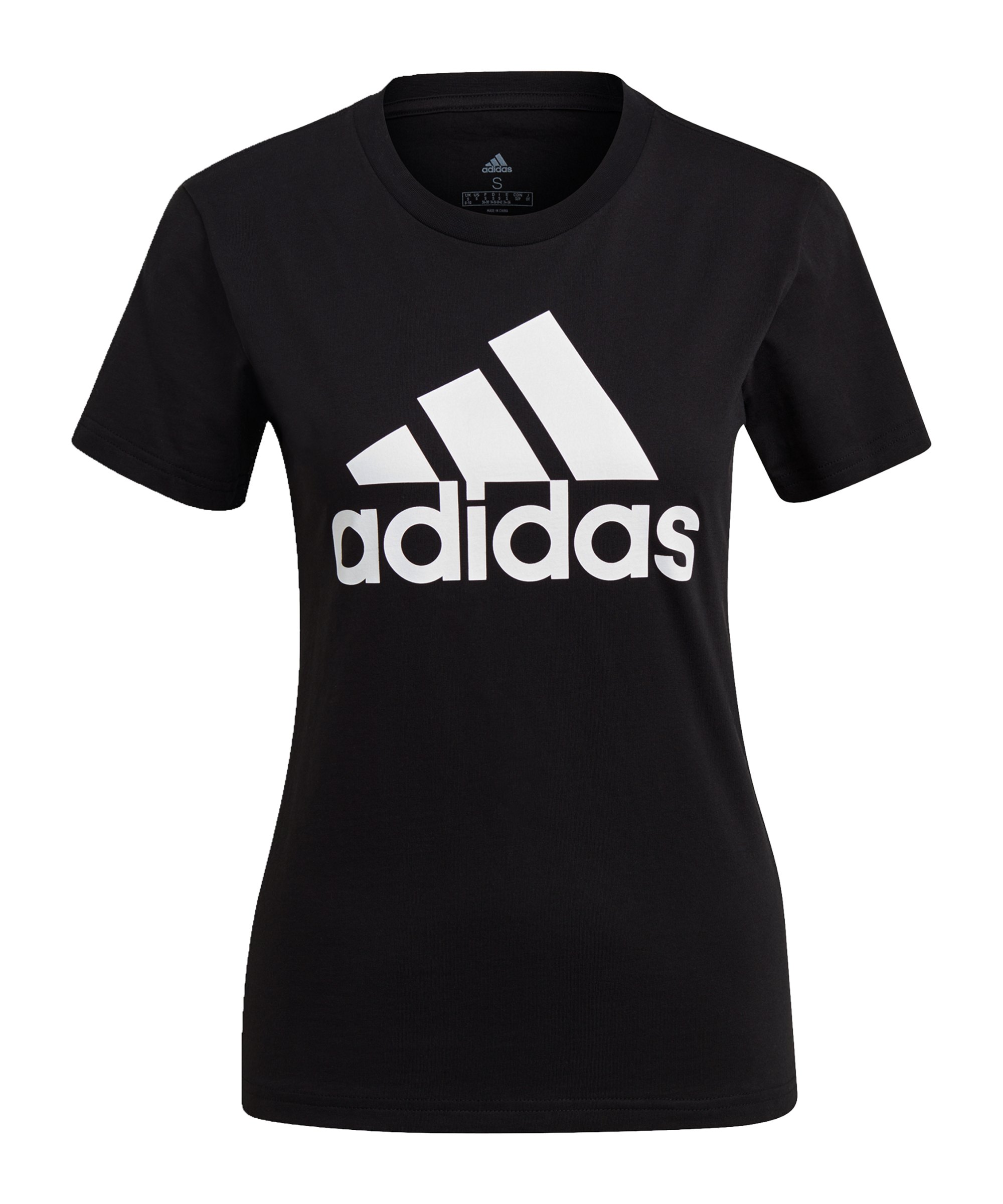 adidas Essentials Regular T-Shirt Damen Schwarz - schwarz