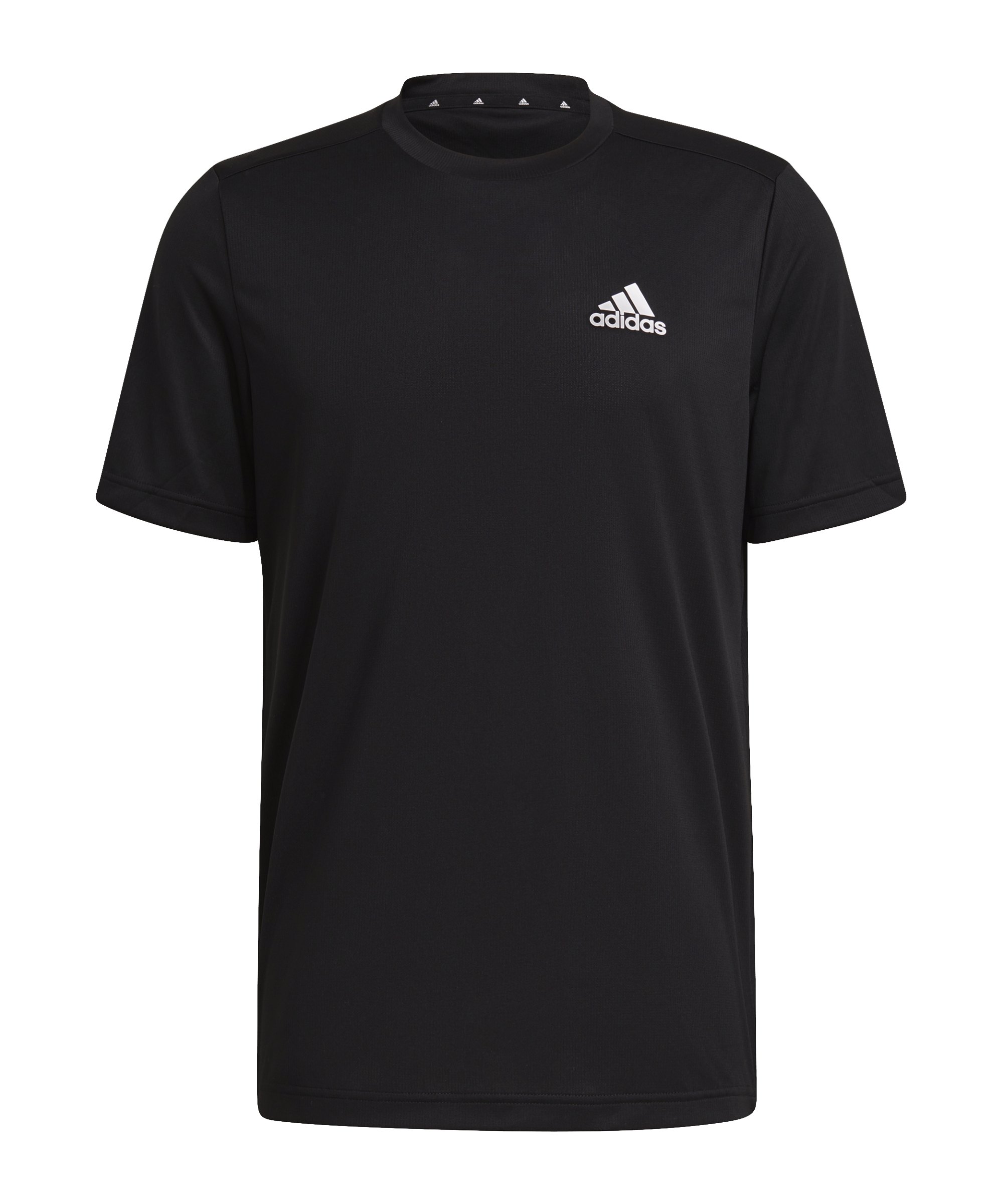 adidas D2M Plain T-Shirt Schwarz Weiss - schwarz