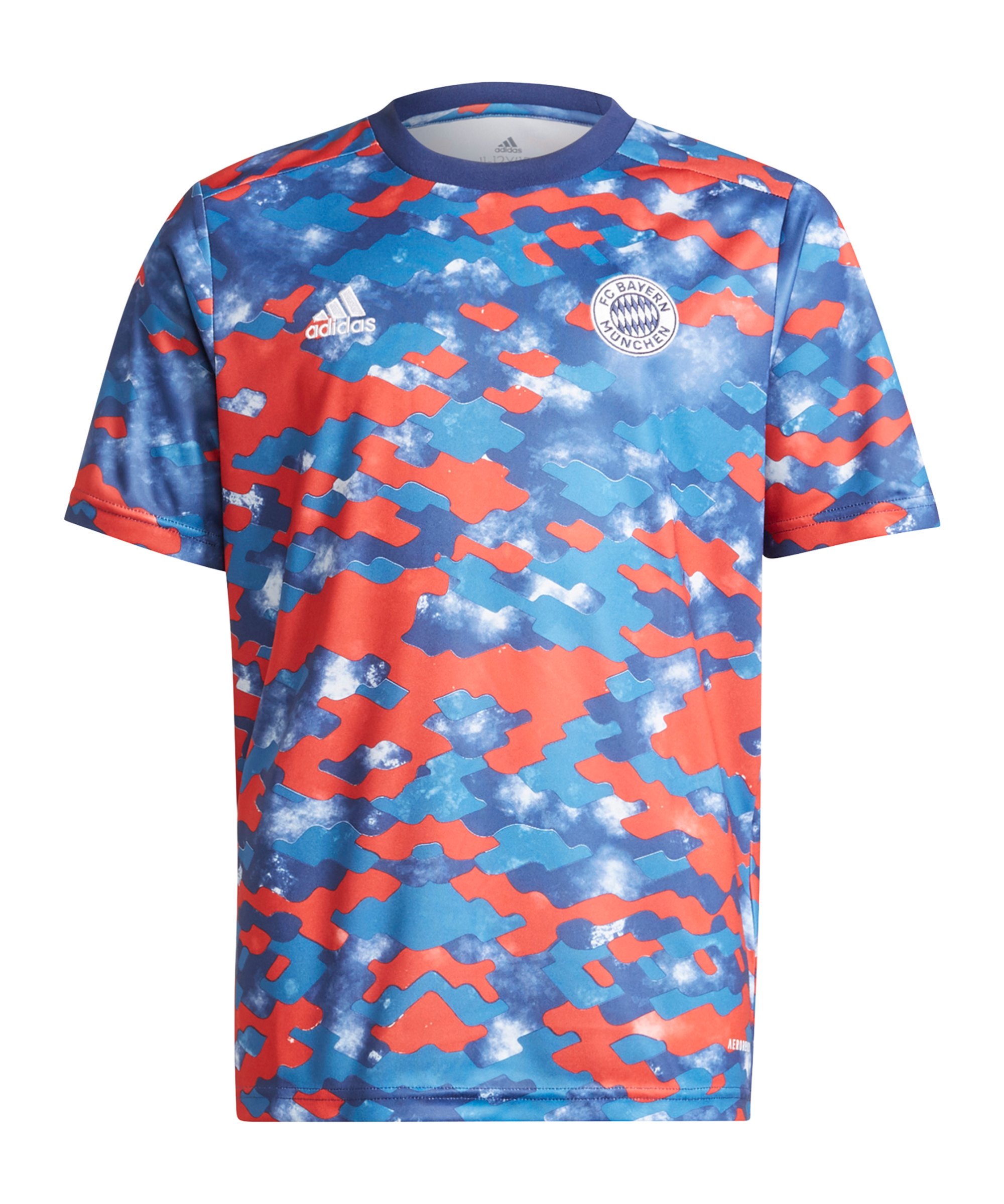 adidas FC Bayern München Prematch Shirt 2021/2022 Kids Blau - blau