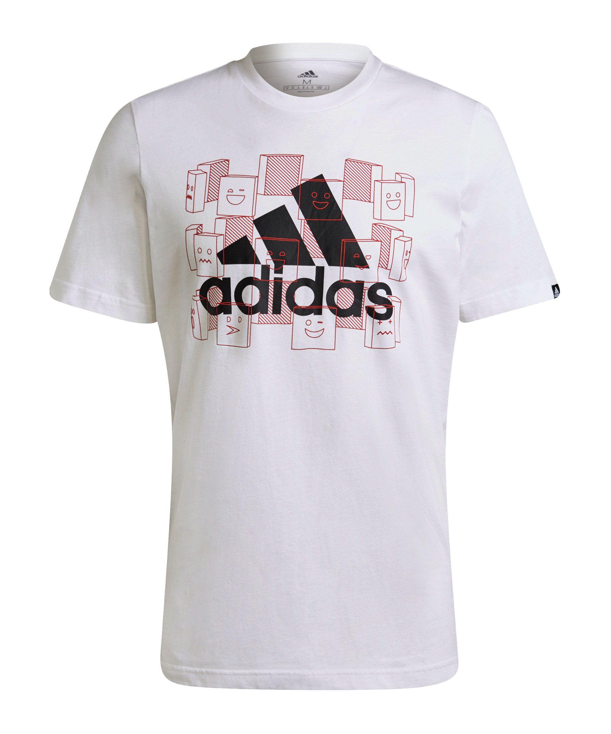 adidas Esports T-Shirt Weiss Schwarz - weiss