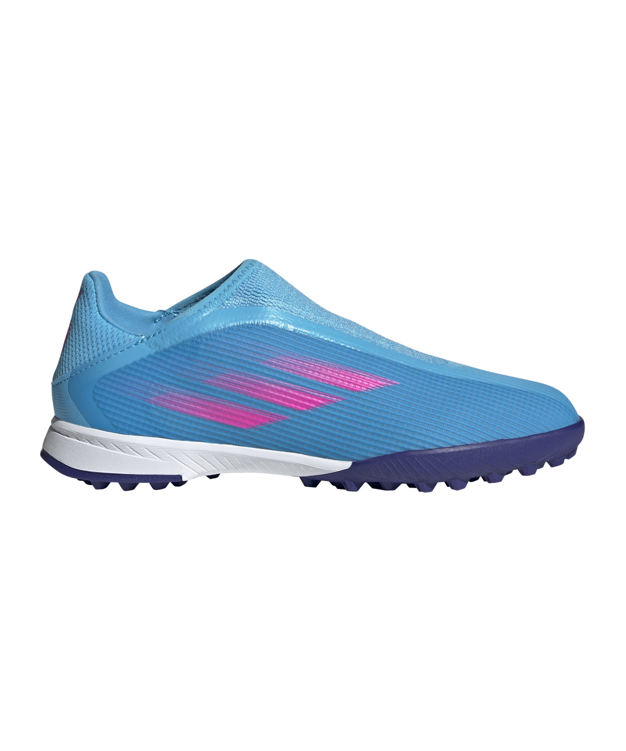 adidas X SPEEDFLOW.3 LL TF Sapphire Edge Kids Blau Pink Weiss - blau