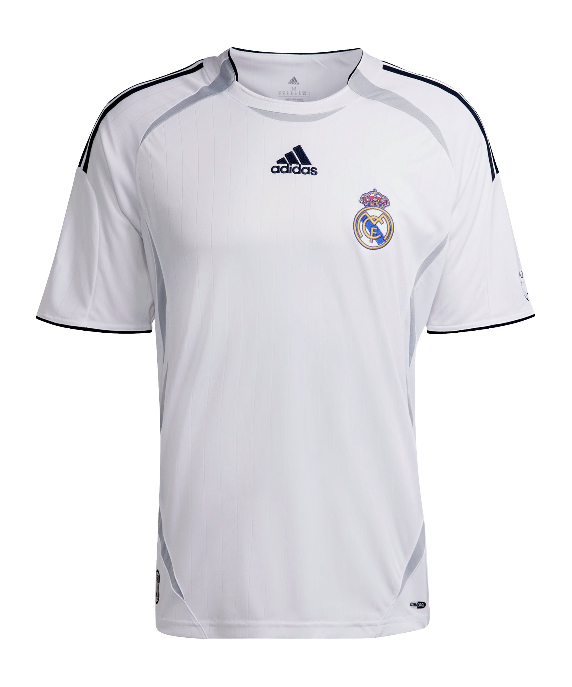 adidas Real Madrid Loose Trainingsshirt Weiss - weiss