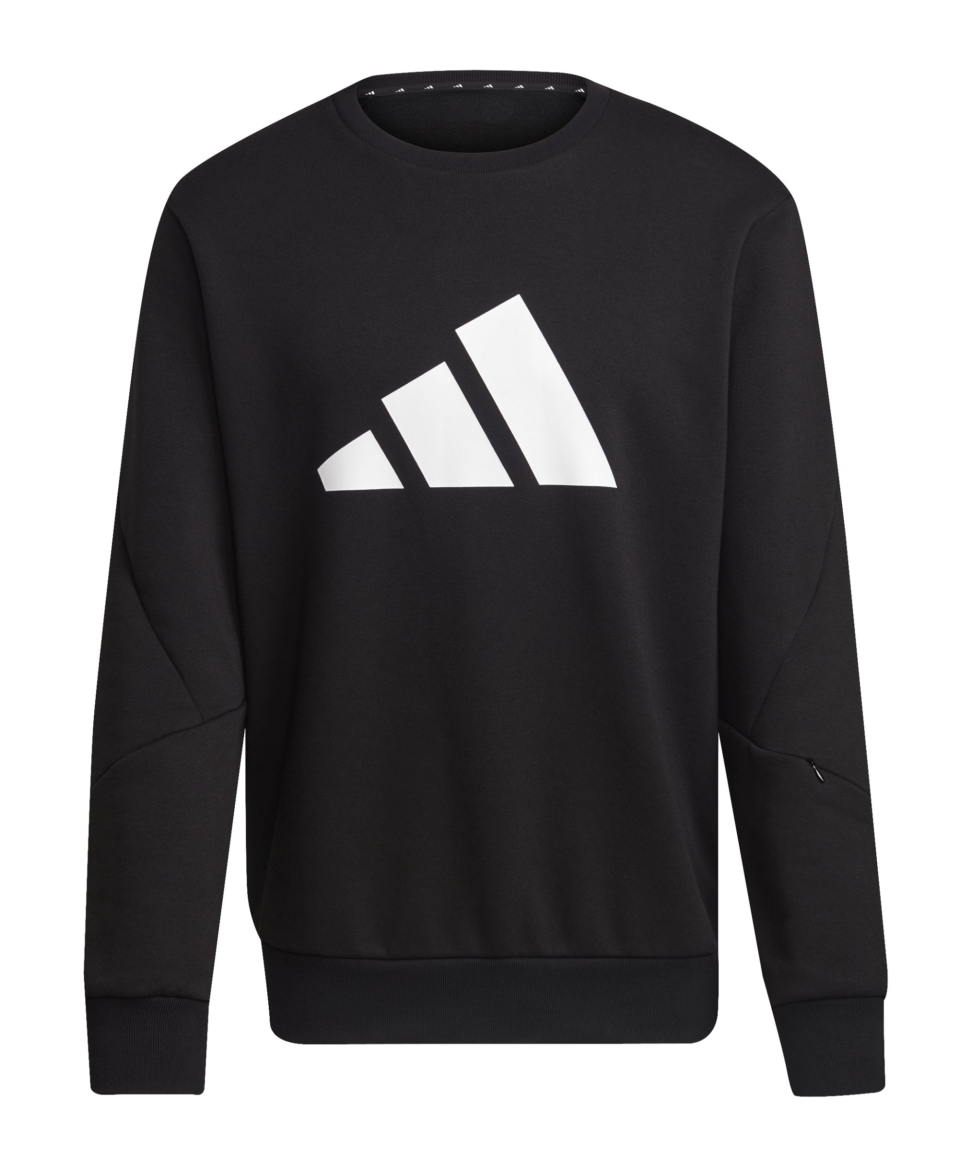 adidas Crew Sweatshirt Schwarz Weiss - schwarz
