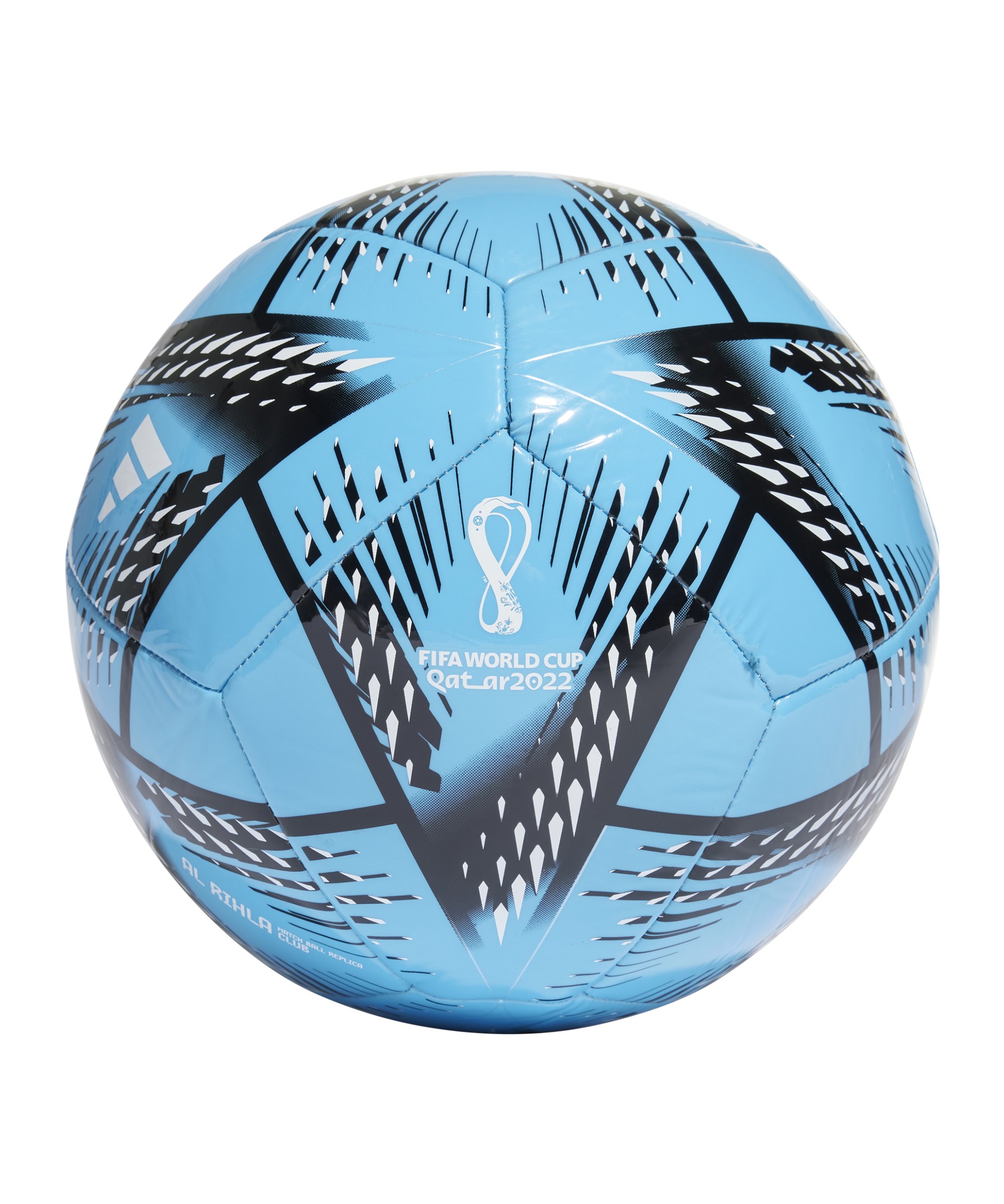 adidas Al Rihla Club Trainingsball WM22 Blau - blau