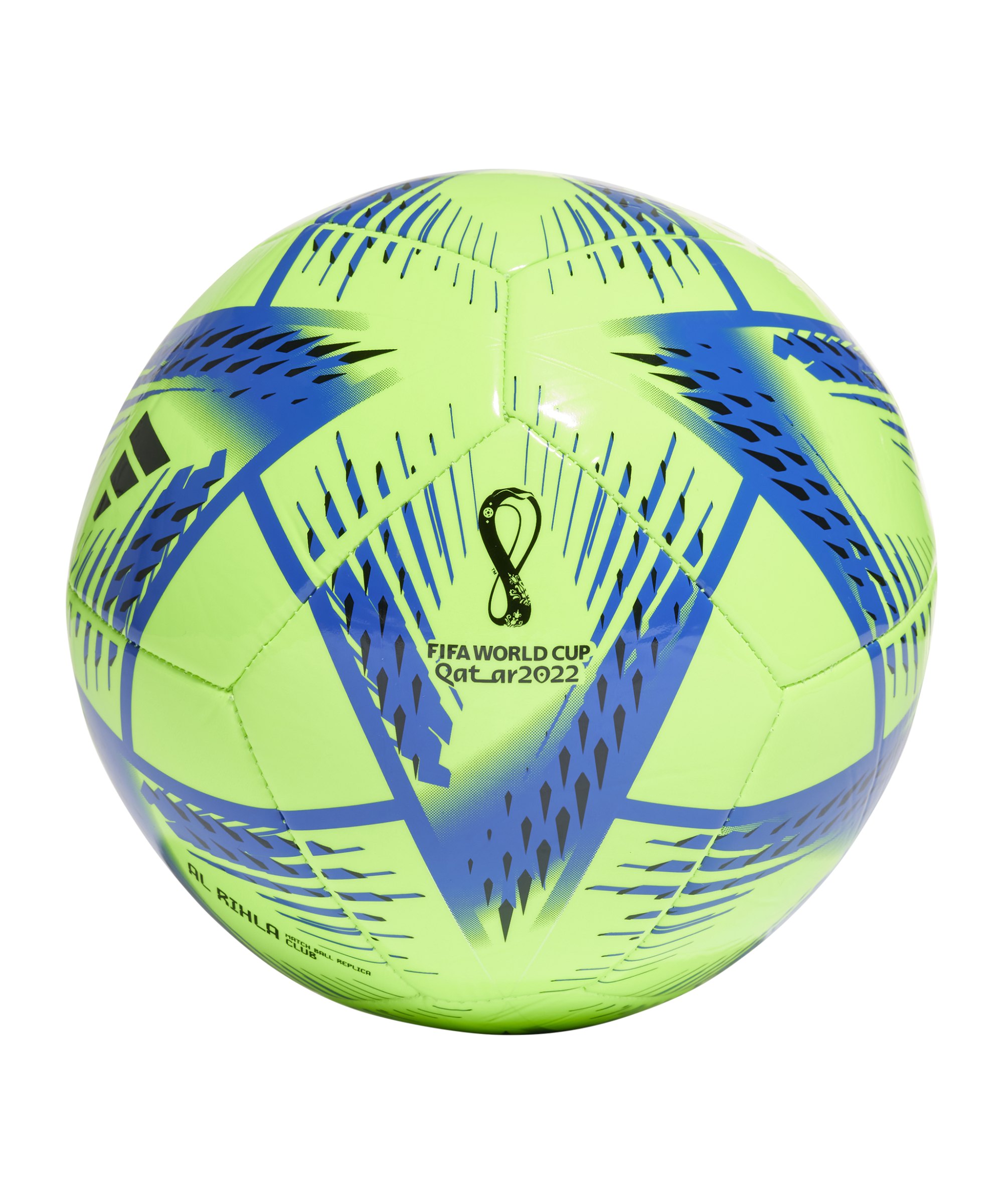 adidas Al Rihla Club Trainingsball WM22 Grün Blau - gruen