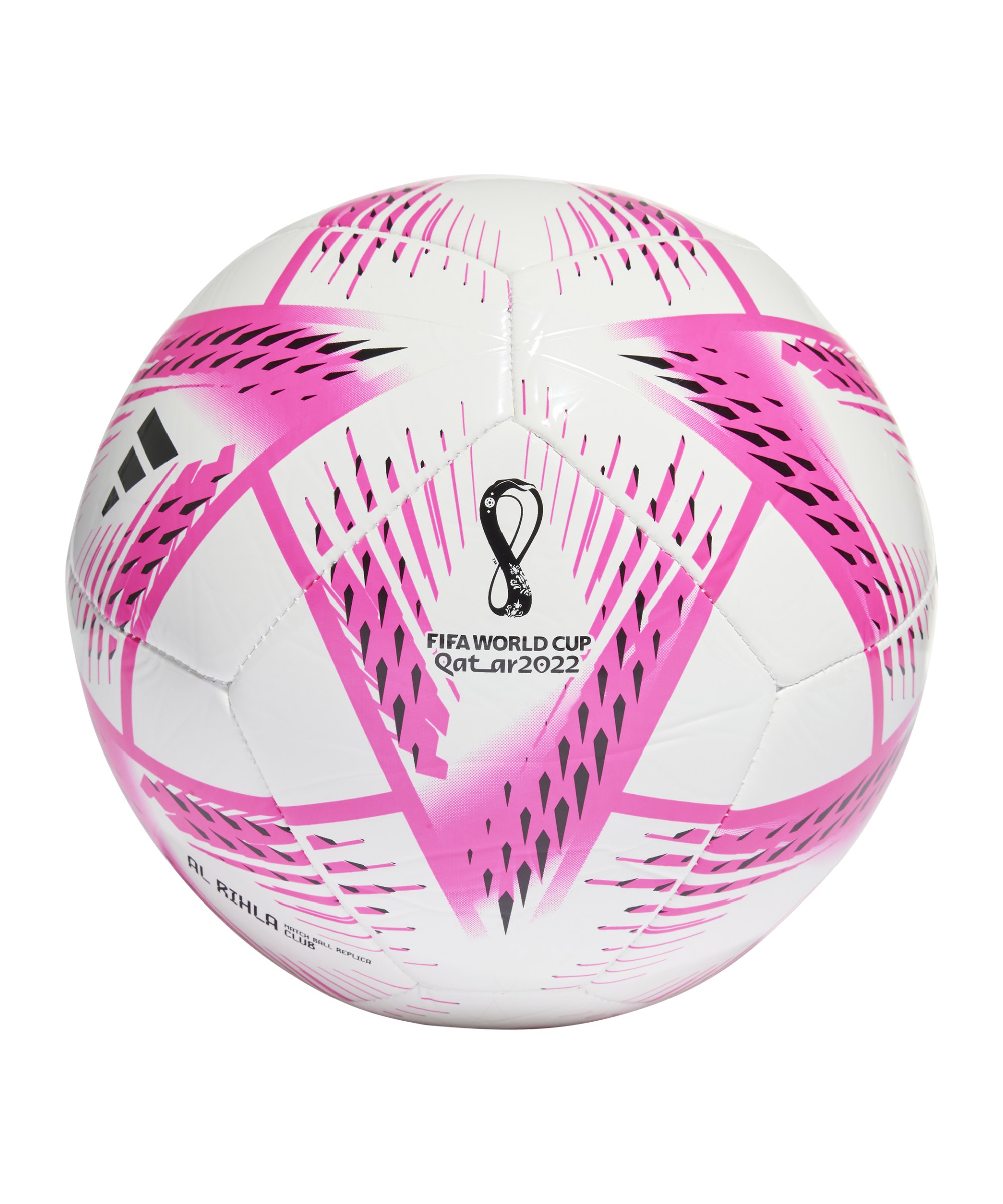 adidas Al Rihla Club Trainingsball WM22 Weiss Pink - weiss