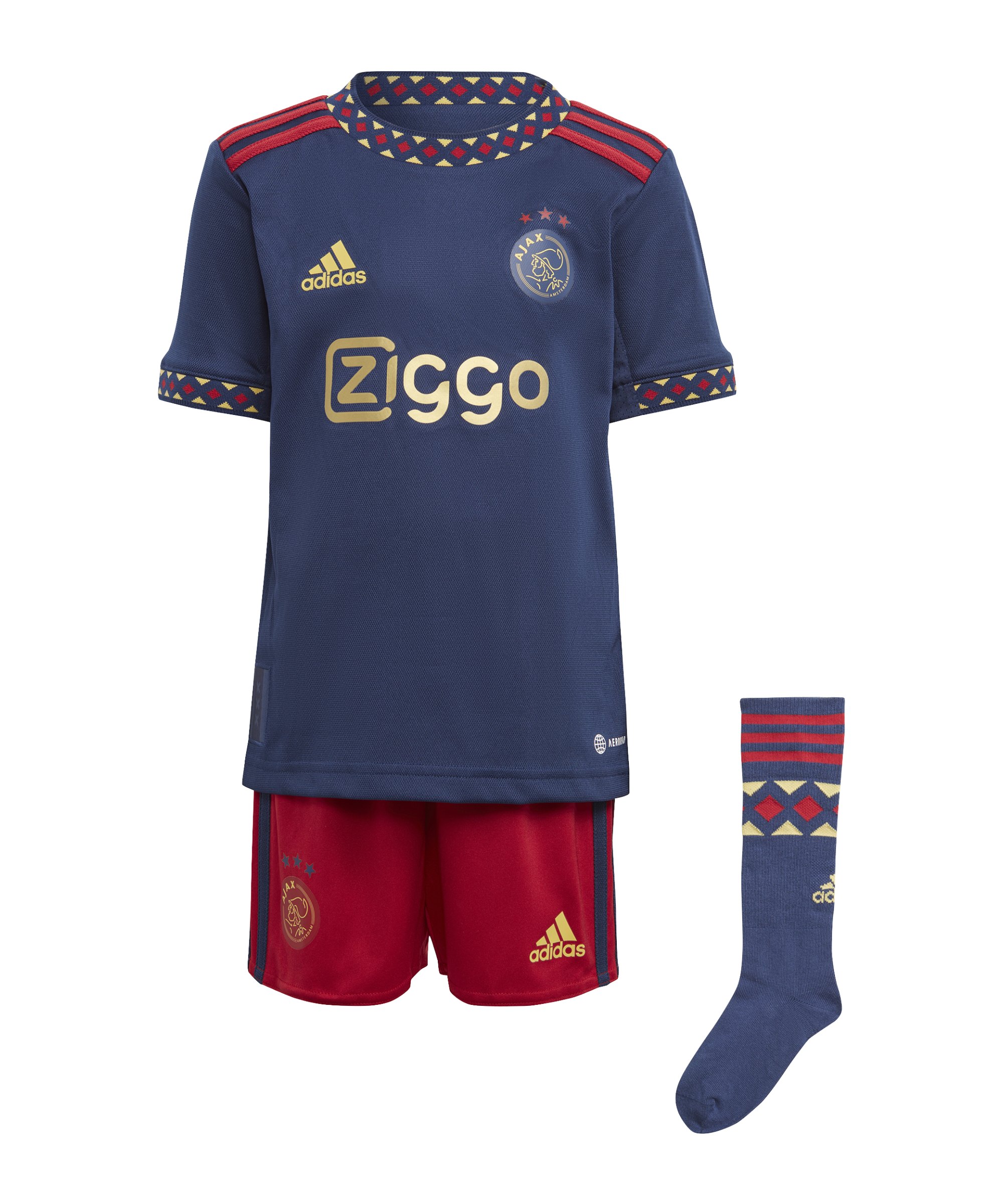 adidas Ajax Amsterdam Minikit Away 2022/2023 Blau - blau
