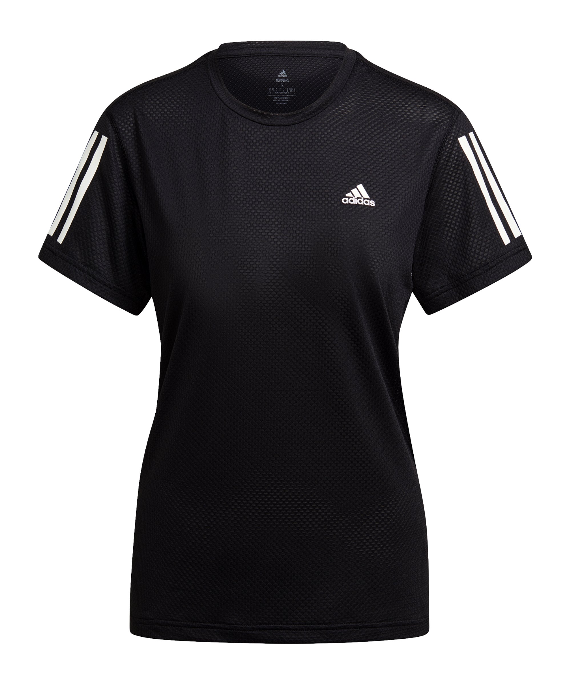 adidas Own Cooler T-Shirt Running Damen Schwarz - schwarz