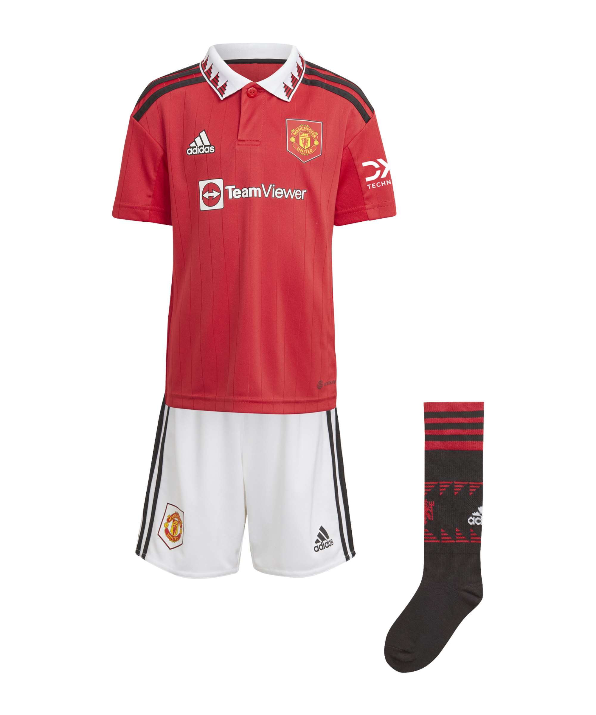 adidas Manchester United Minikit Home 2022/2023 Rot - rot