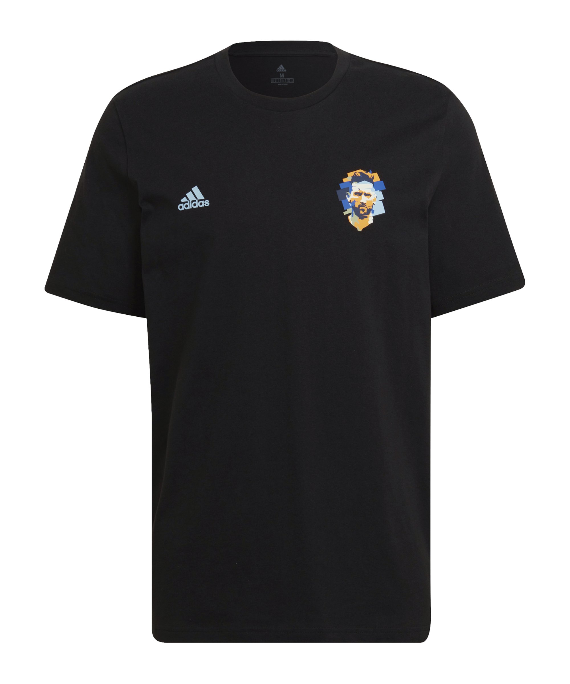 adidas Messi Icon Graphic T-Shirt Schwarz Blau - schwarz