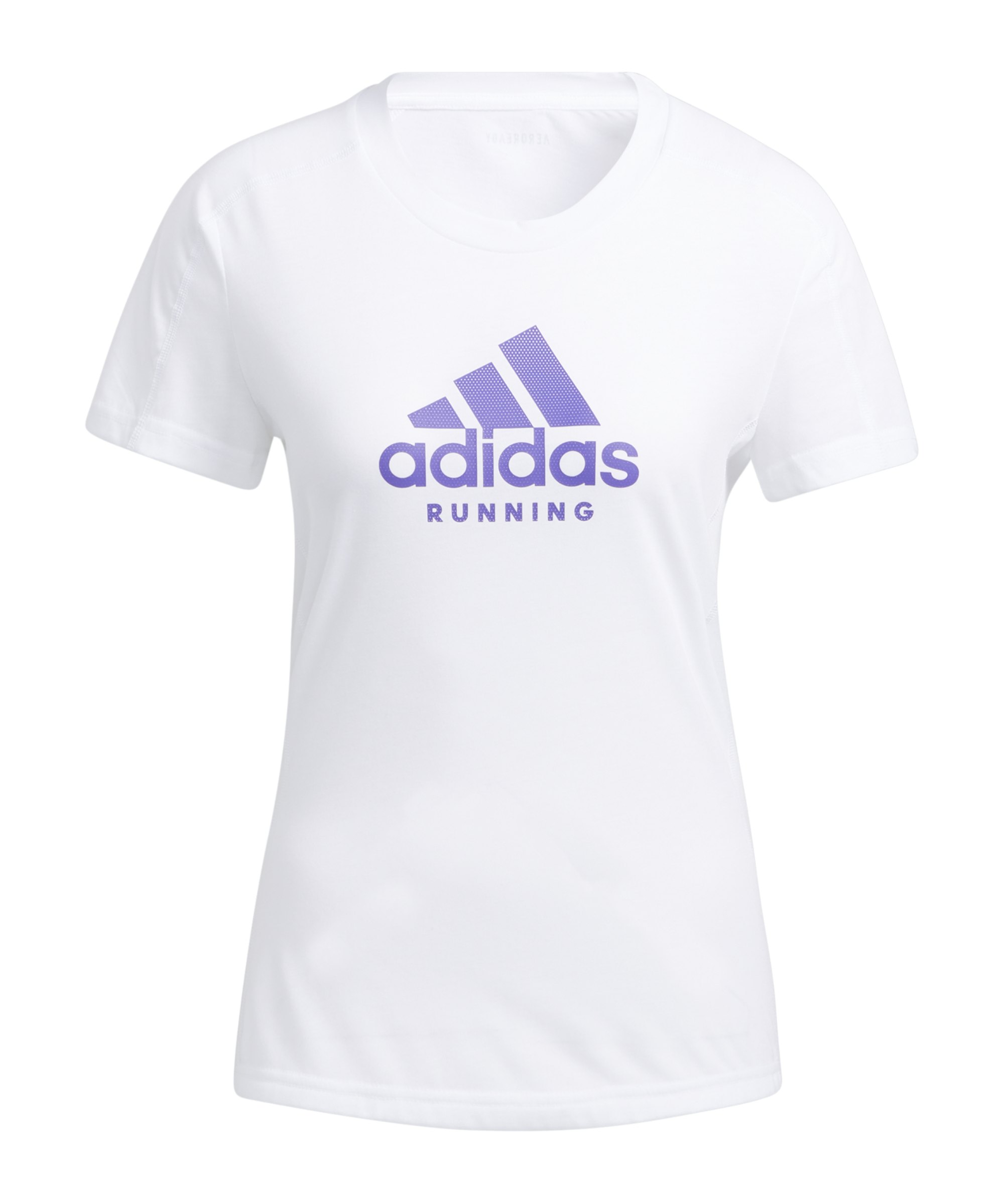 adidas Logo Graphic T-Shirt Running Damen Weiss - weiss