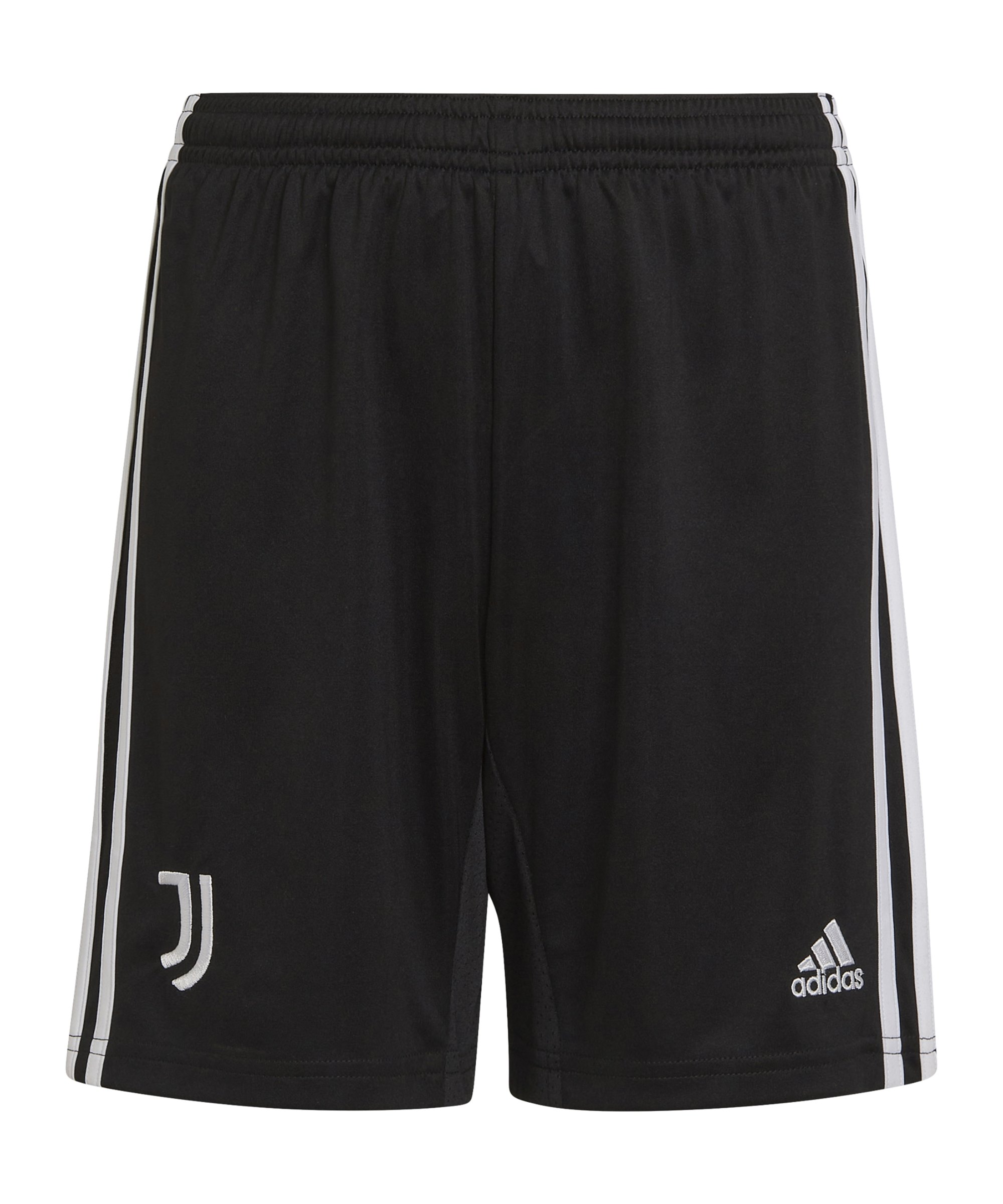 adidas Juventus Turin Short Away 2022/2023 Kids Schwarz - schwarz