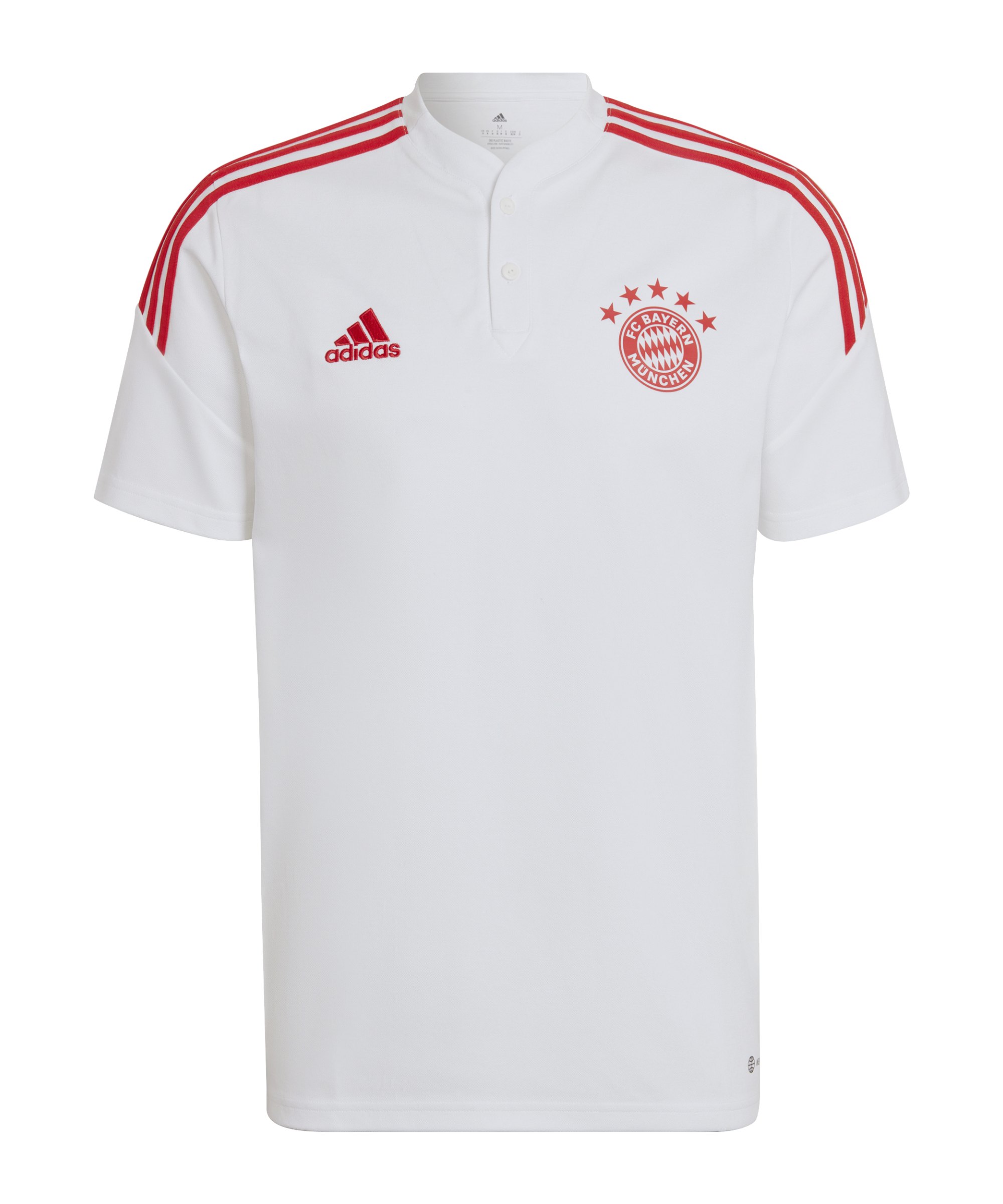 adidas FC Bayern München Poloshirt Weiss - weiss