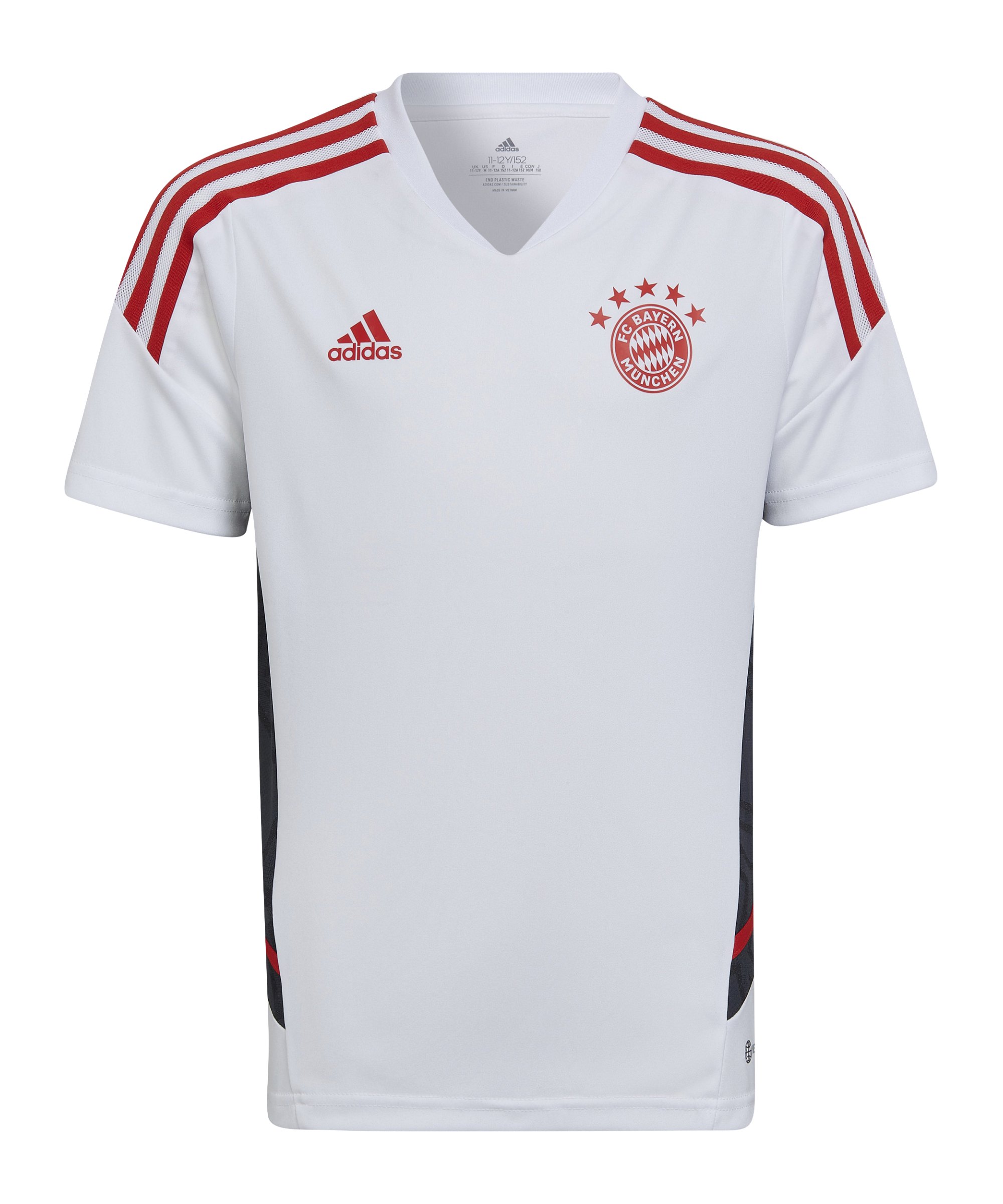 adidas FC Bayern München Trainingsshirt Kids Weiss - weiss