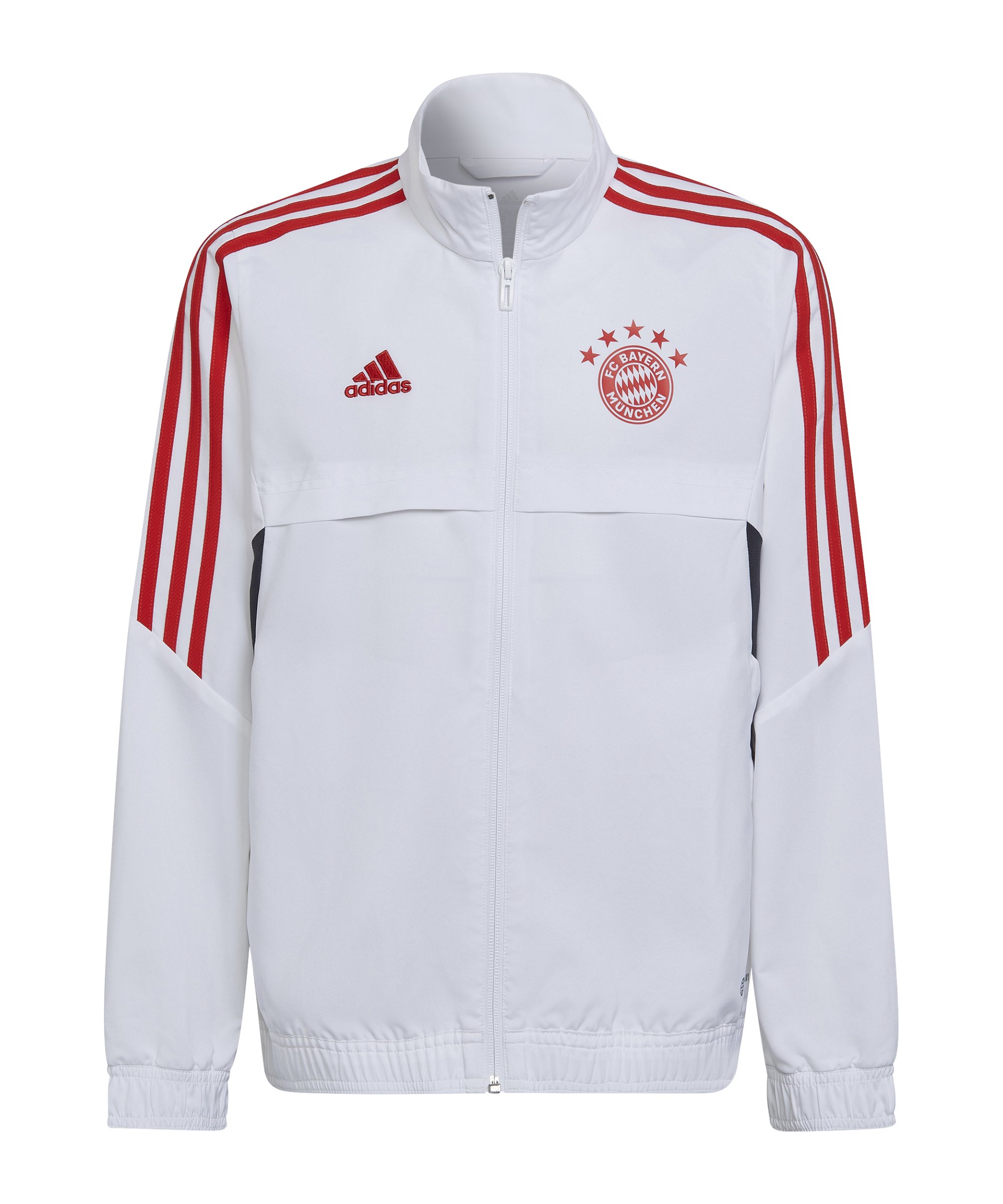 adidas FC Bayern München Prematch Jacke 2022/2023 Kids Weiss - weiss