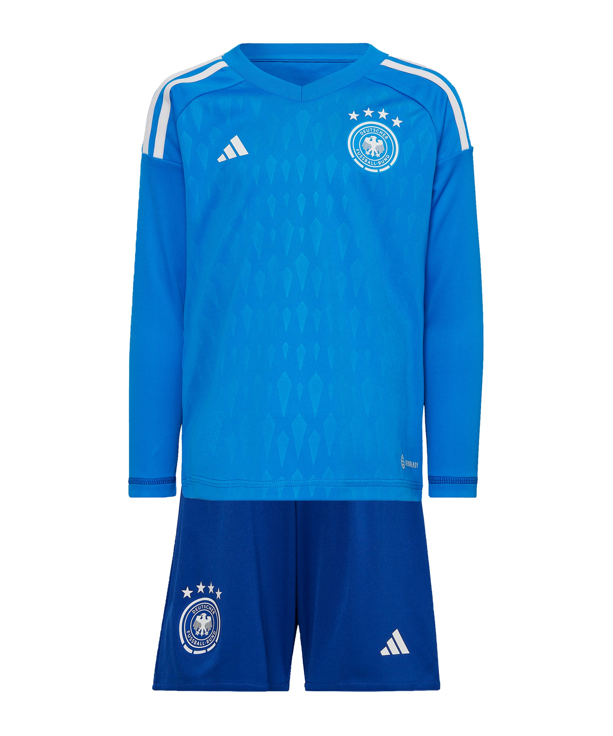 adidas DFB Deutschland TW-Minikit langarm WM 2022 Blau - blau