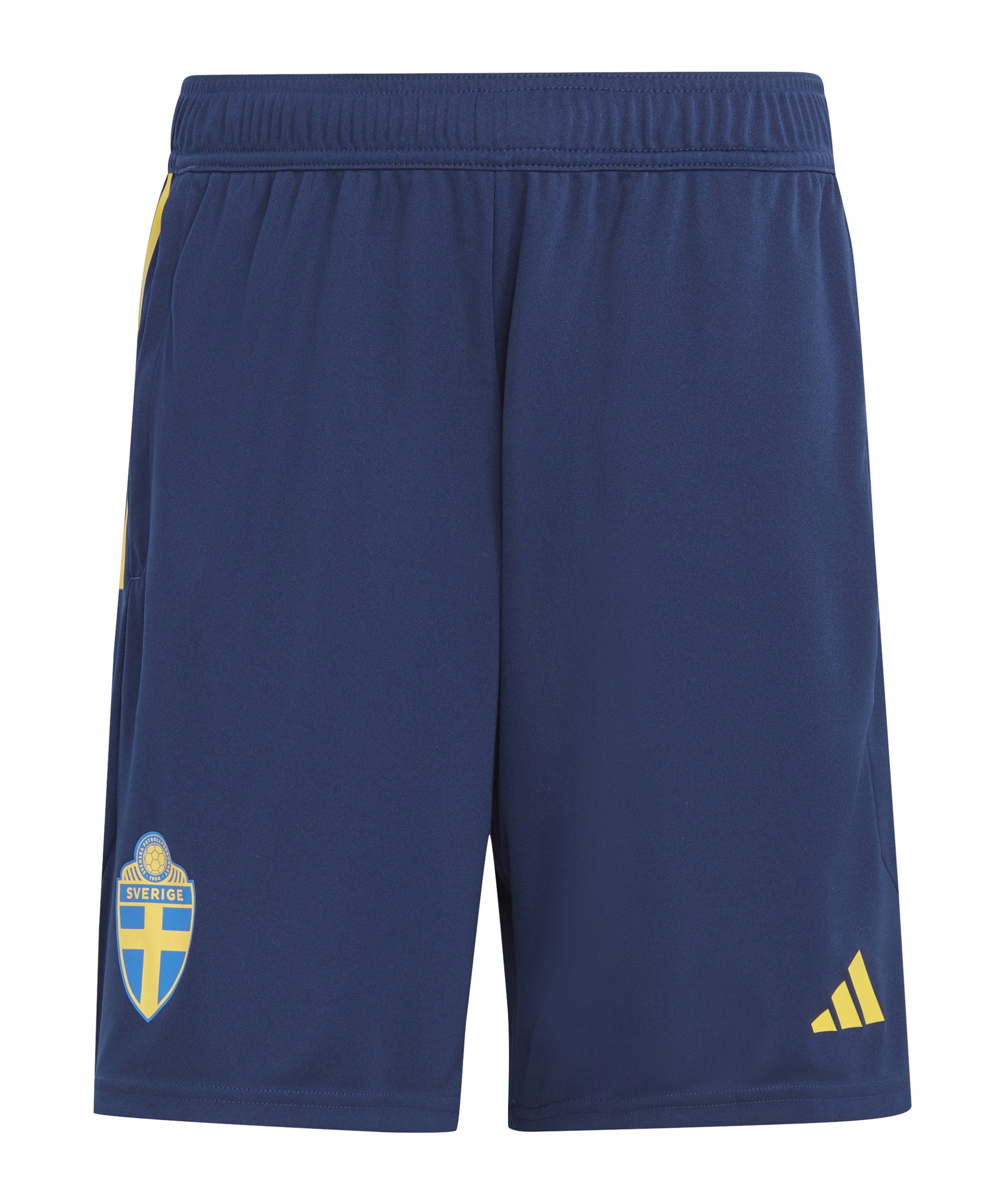 adidas Schweden Trainingsshort Blau Gelb - blau