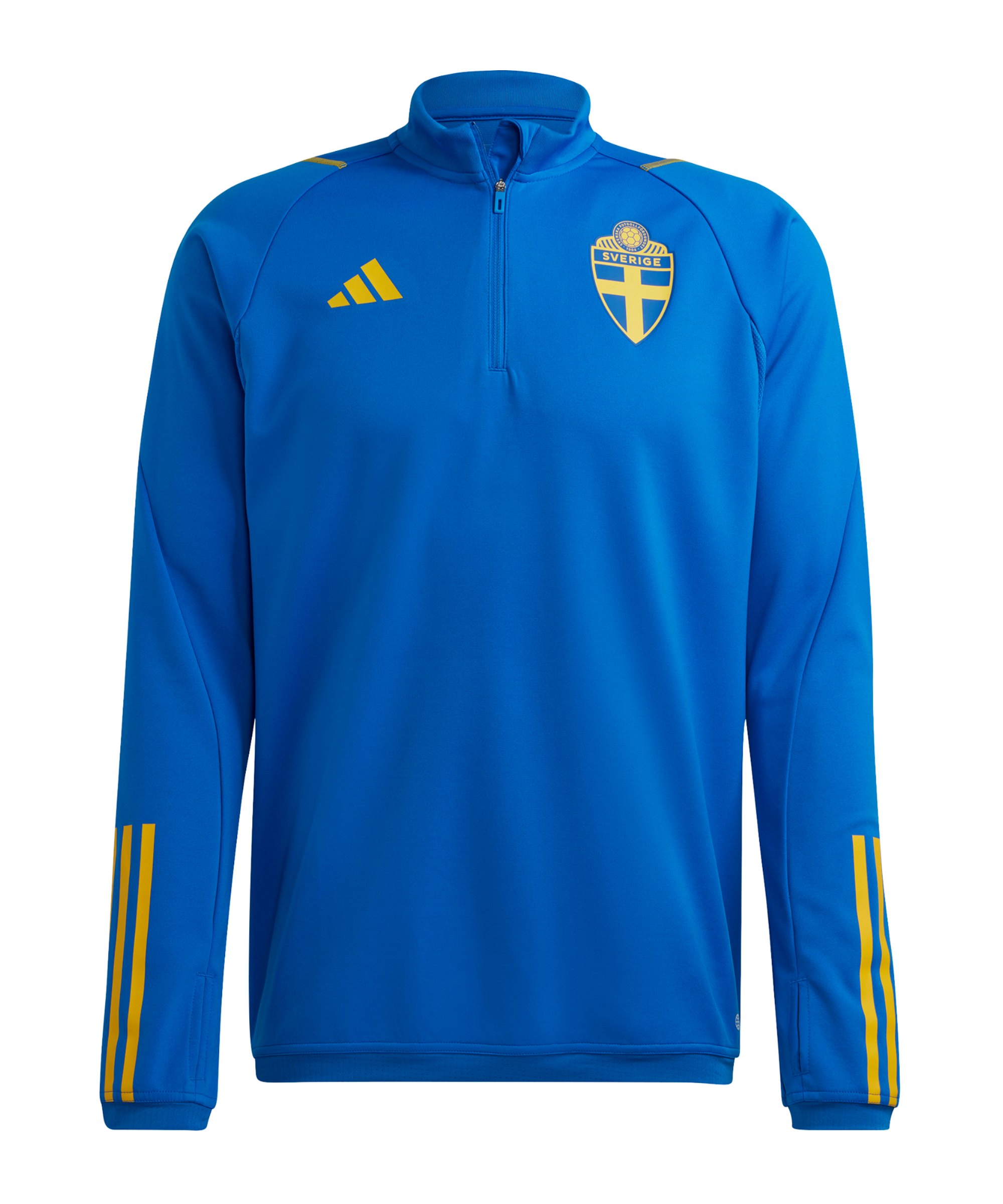 adidas Schweden Tracktop Sweatshirt Blau Gelb - blau