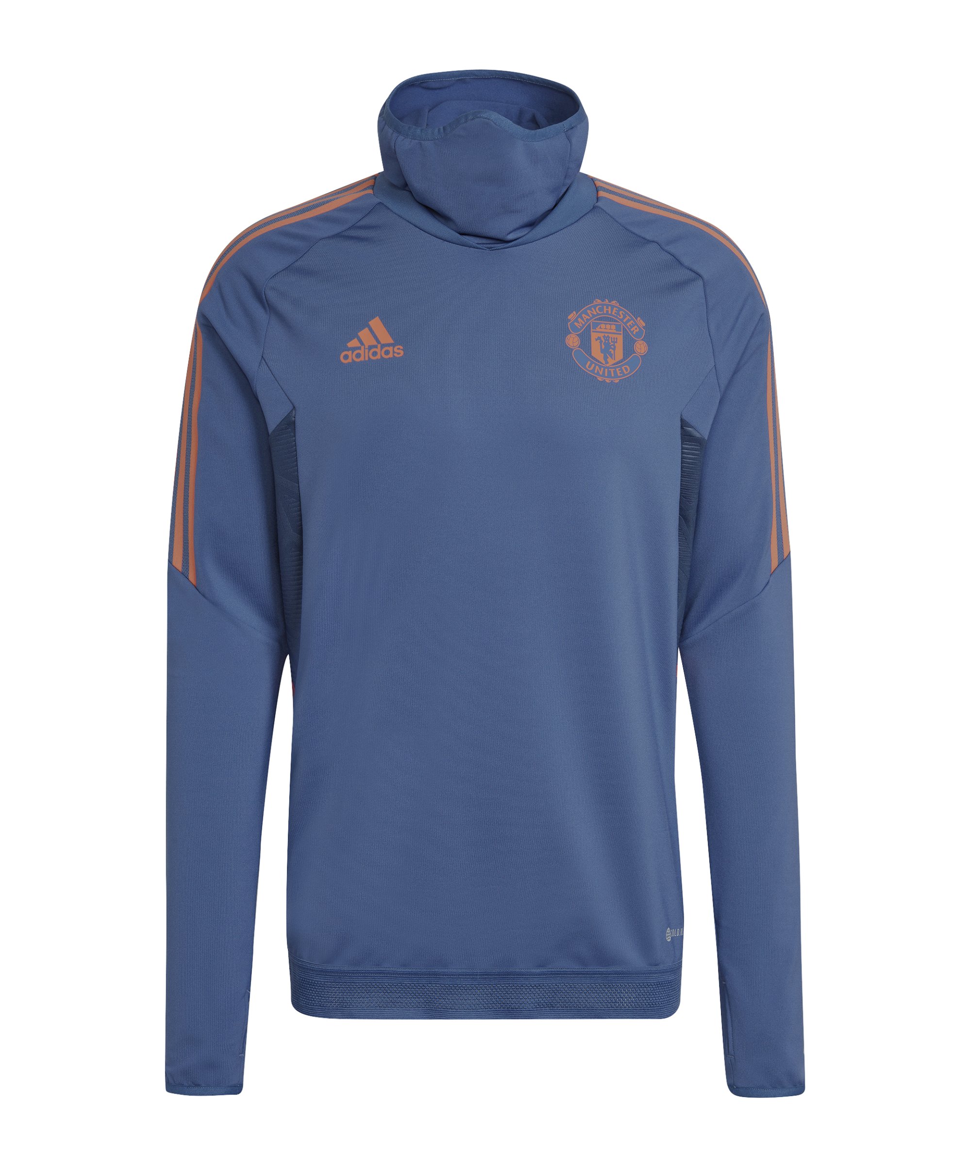 adidas Manchester United Pro HalfZip Sweatshirt Blau - blau