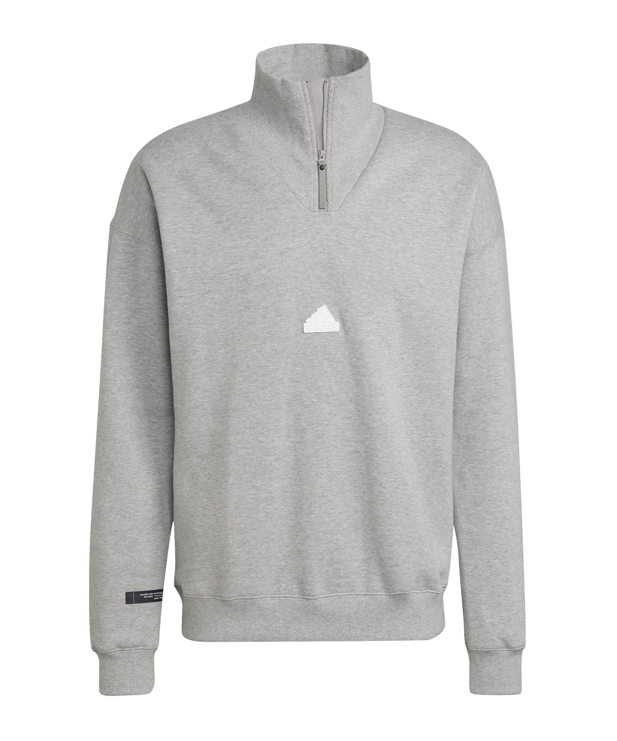 adidas New Halfzip Sweatshirt Grau - grau