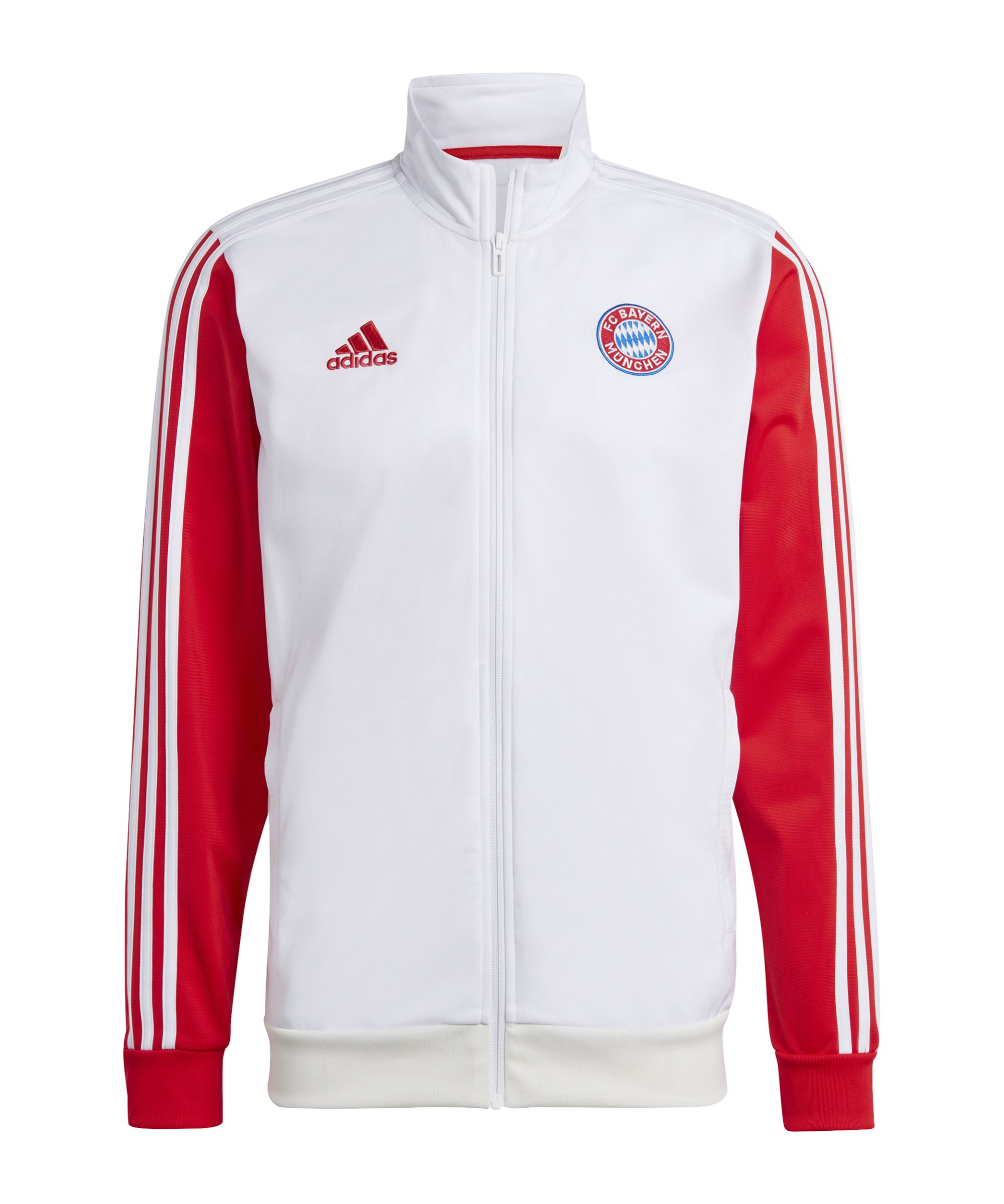 adidas FC Bayern München DNA Trainingsjacke Weiss - weiss