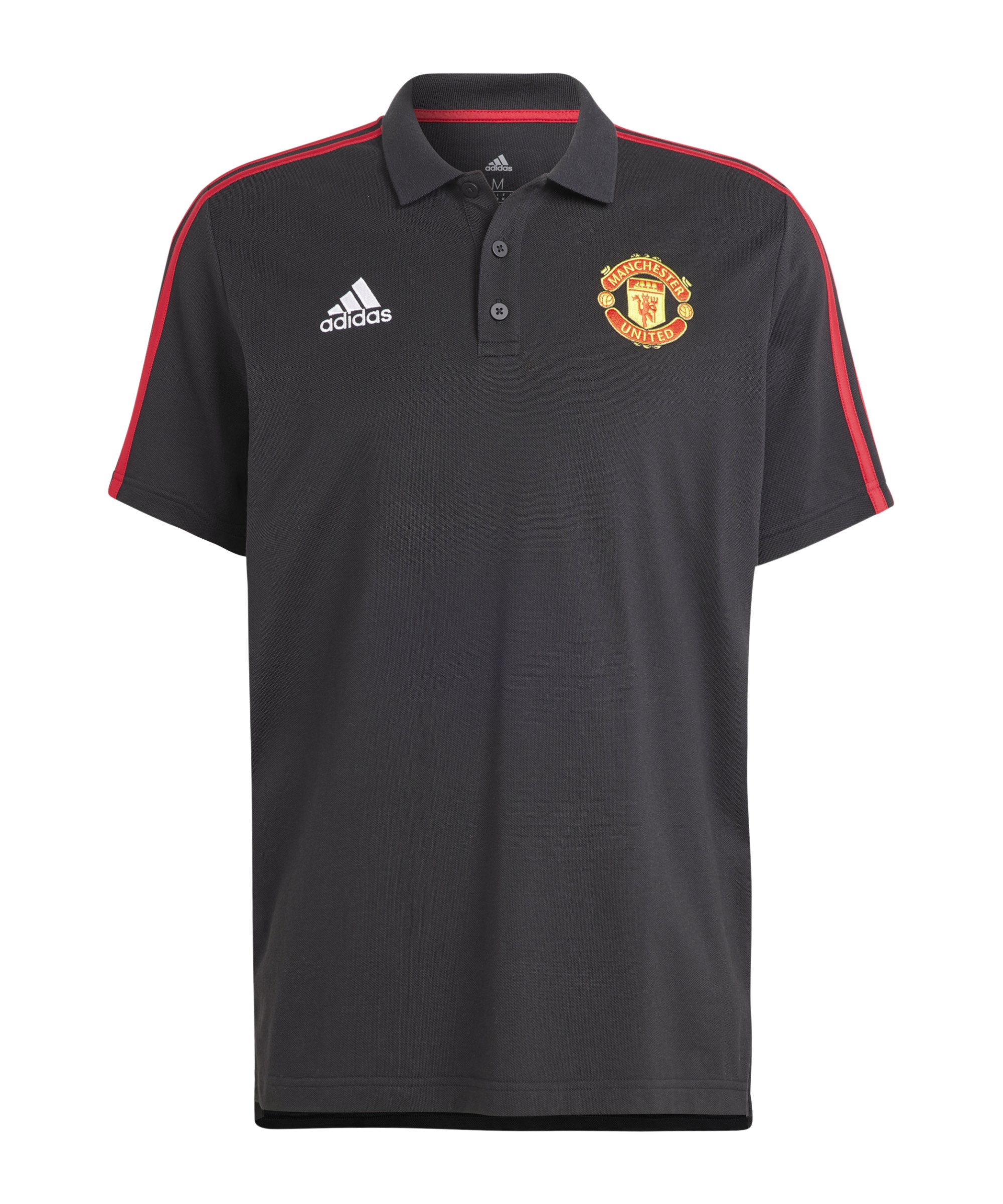 adidas Manchester United Poloshirt Schwarz - schwarz