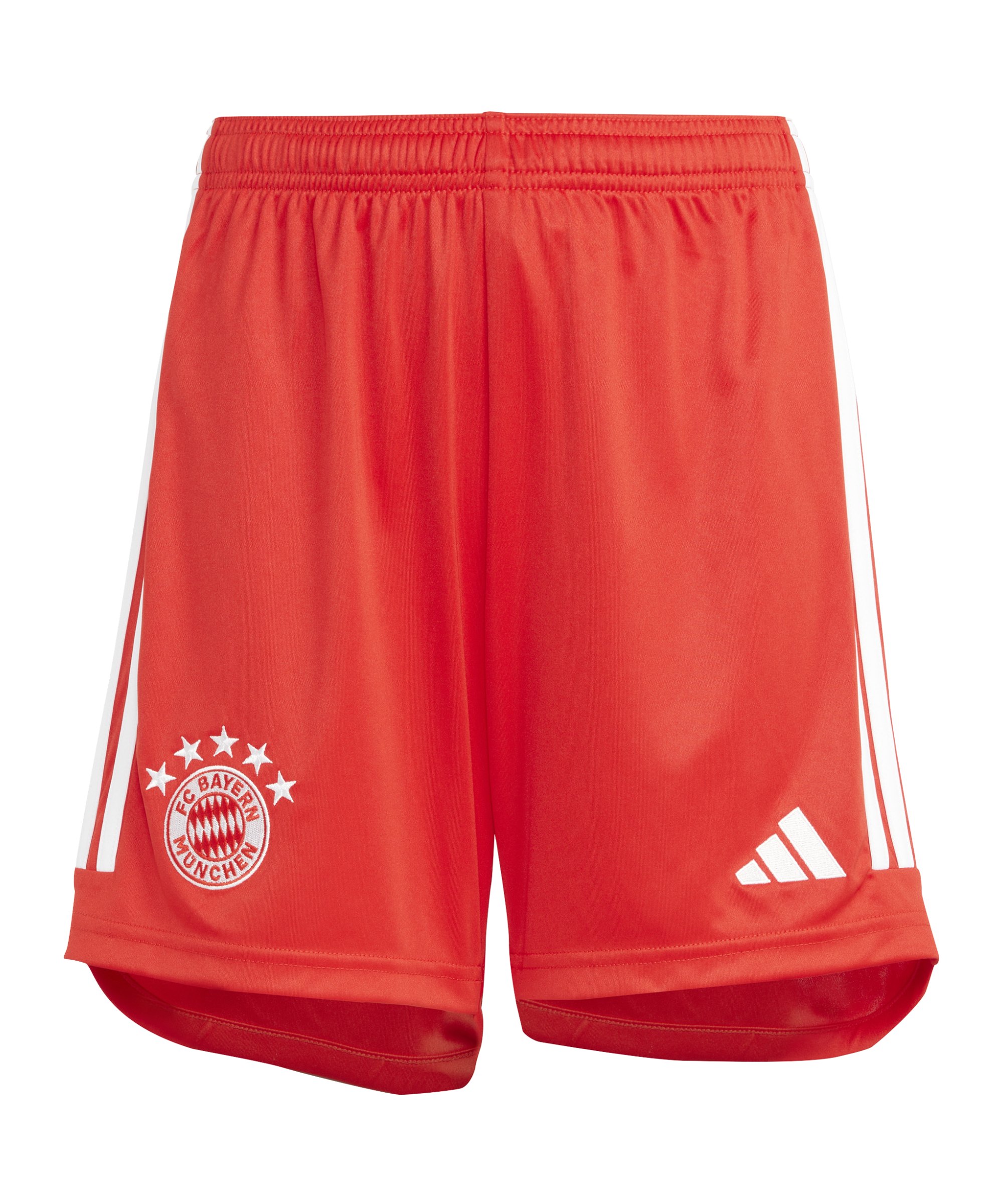adidas FC Bayern München Short Home 2023/2024 Kids Rot Weiss - rot