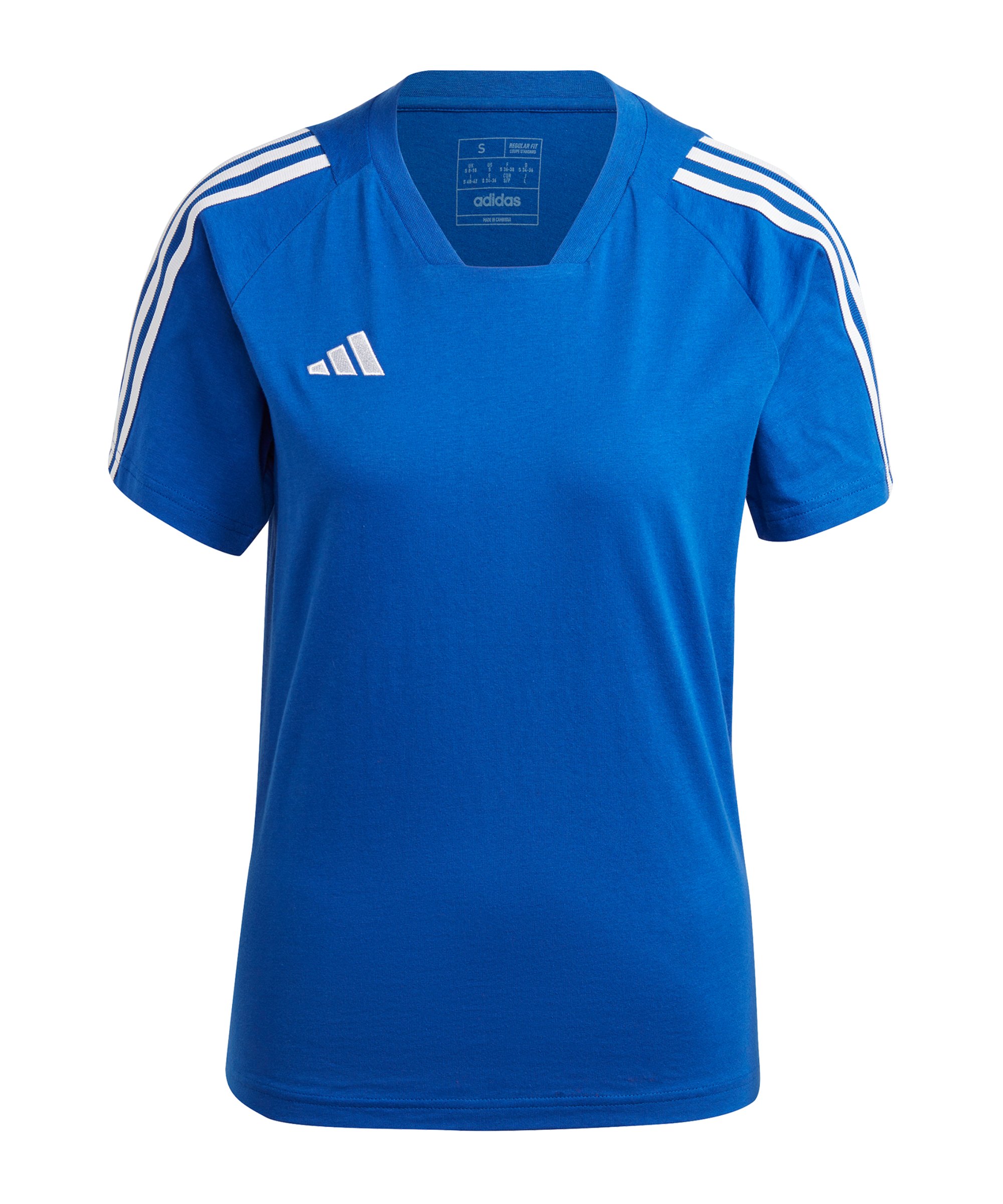 adidas Tiro 23 Competition T-Shirt Damen Blau - blau