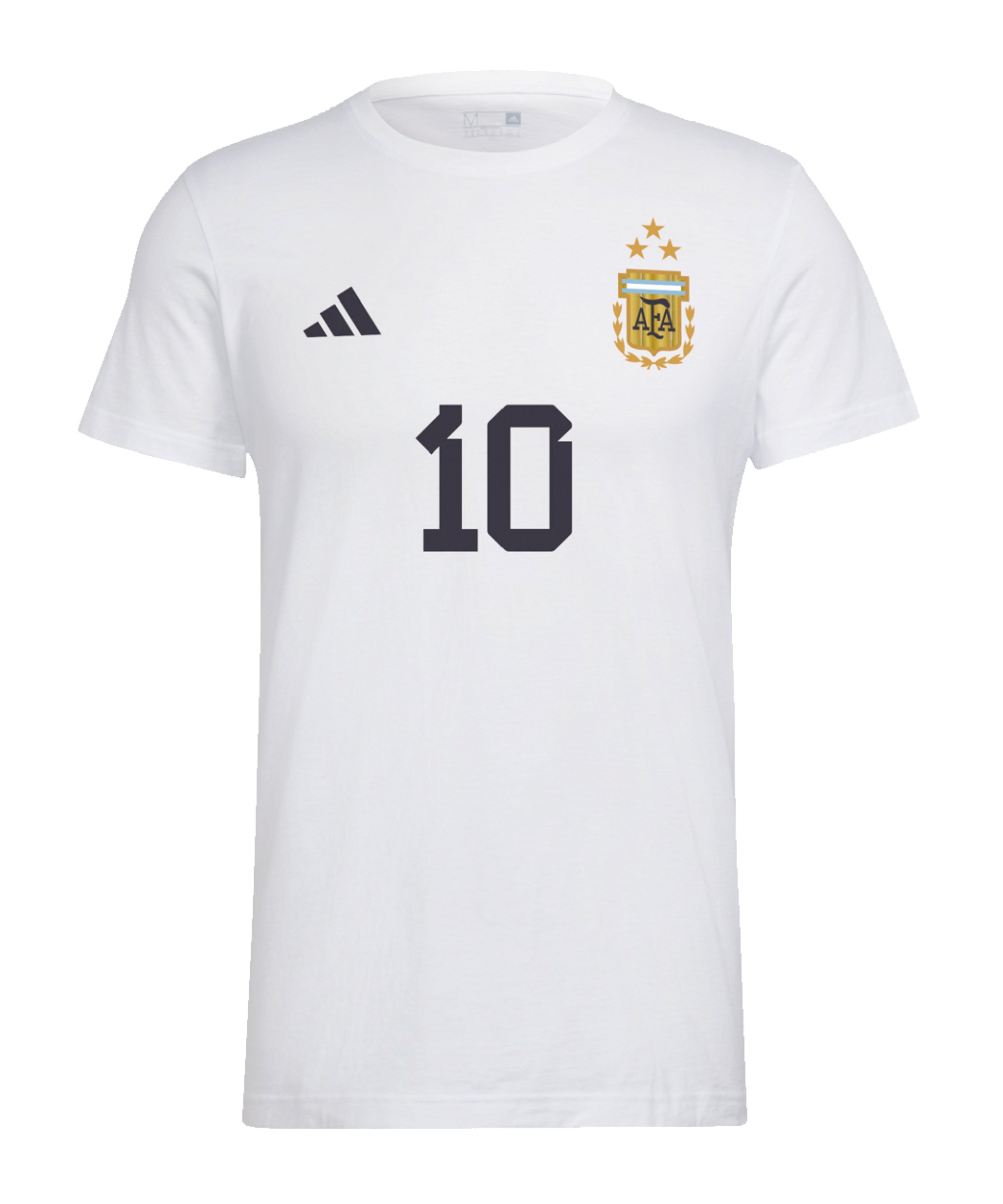adidas Messi 10 GFX T-Shirt Weiss - weiss