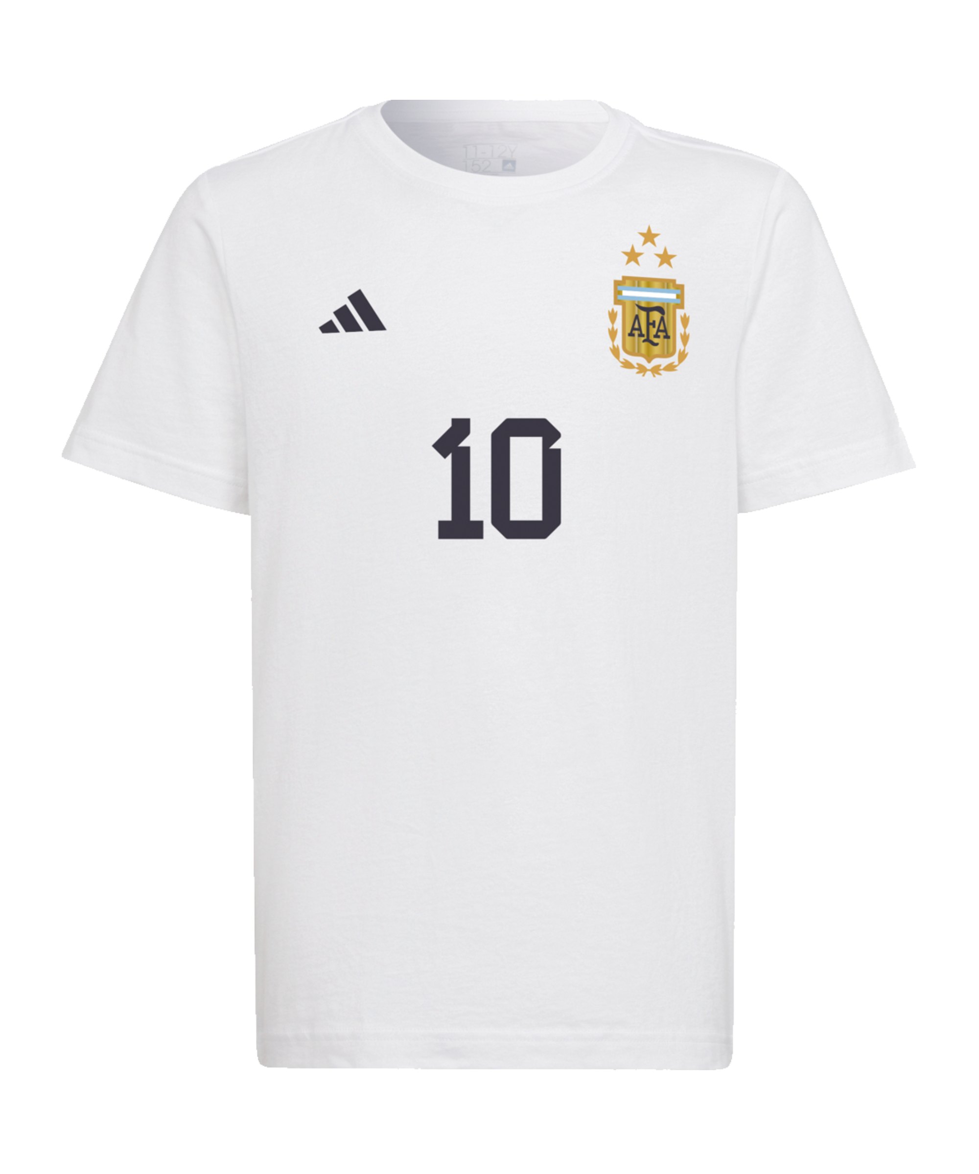 adidas Messi GOAT GFX T-Shirt Kids Weiss - weiss